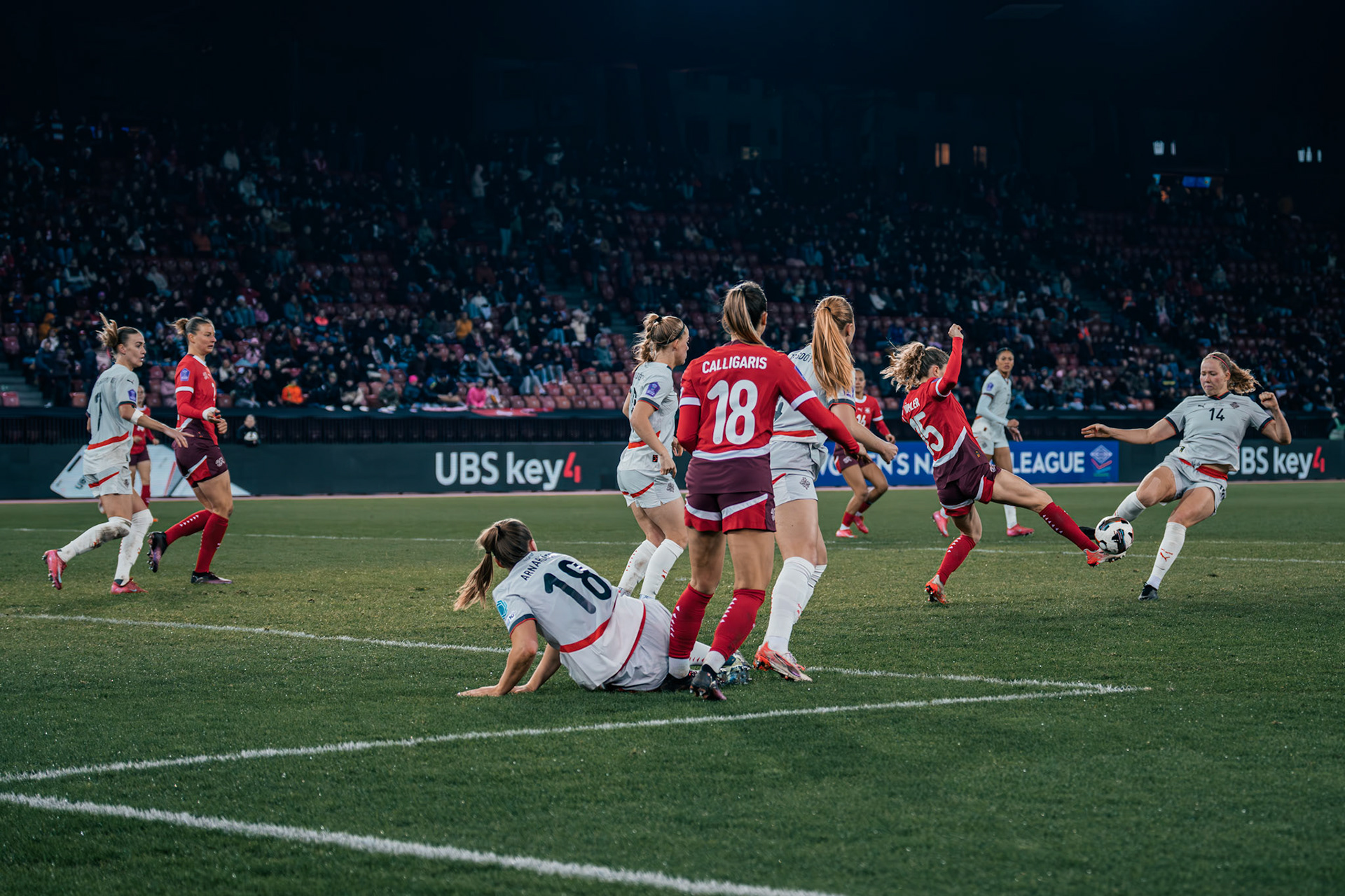 UEFA Women's Nations League Suisse - Islande au Stadion Letzigrund. (Christian António/LibsVisuals.com)