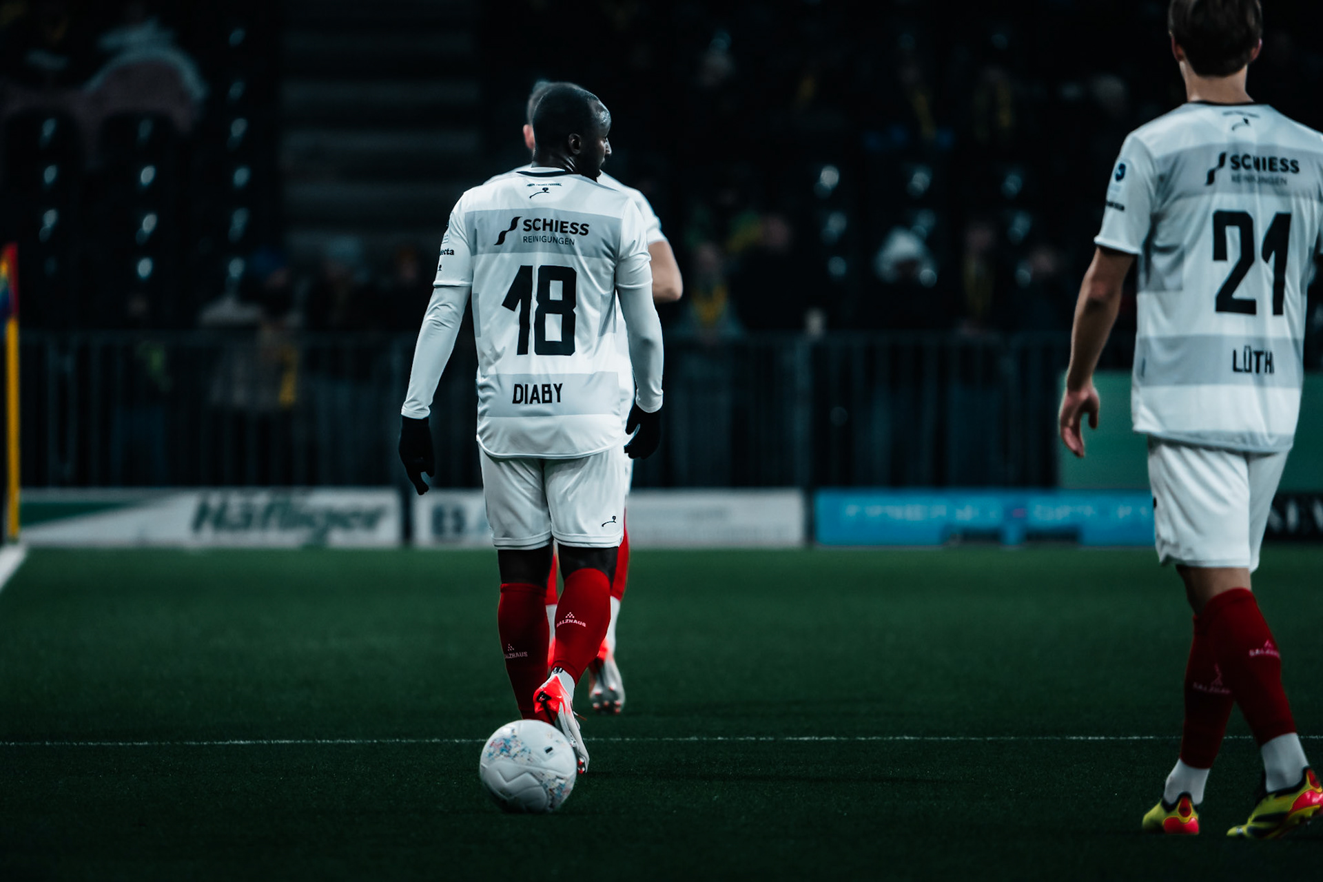 Souleymane Diaby, Défenseur du FC Winterthur lors du match entre BSC Young Boys et FC Winterthur au Stadion Wankdorf. (Christian António/LibsVisuals.com)