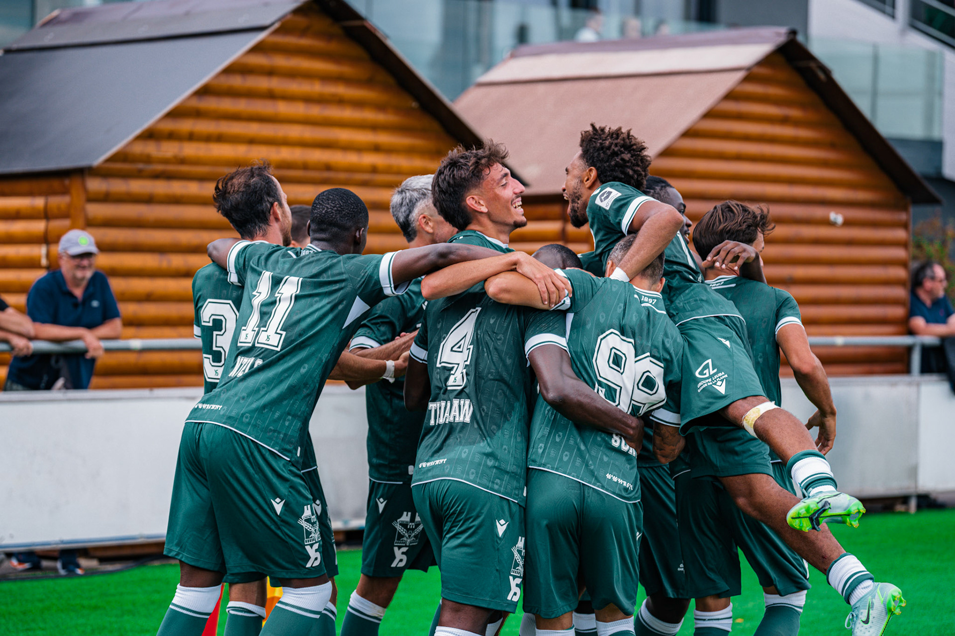 Match opposant Yverdon Sport FC face au Stade Lausanne Ouchy au Stade Municipal. (Christian António/LibsVisuals.com)
