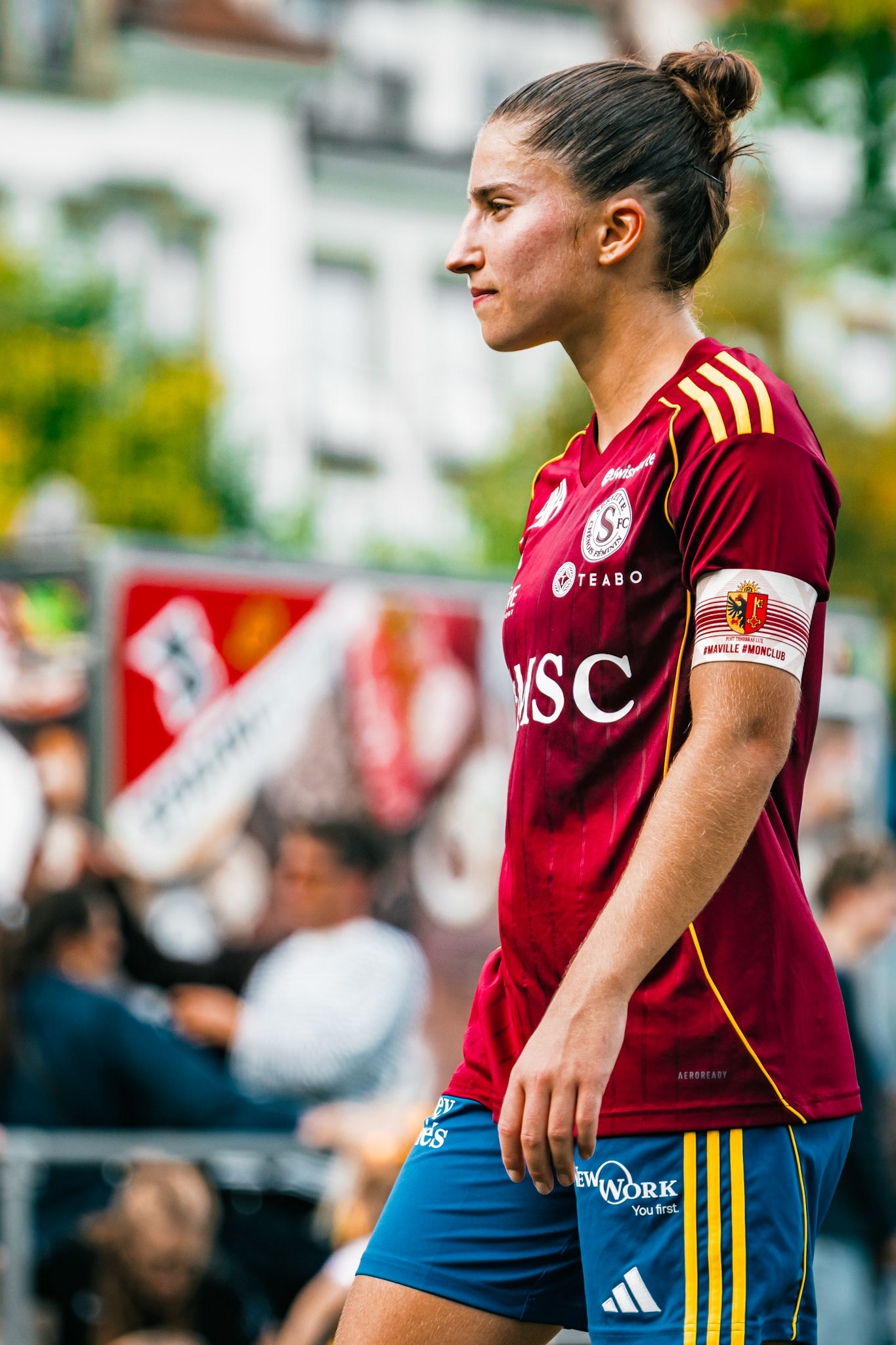 Match de l’AXA Women’s Super League opposant BSC YB Frauen et Servette FC Chênois Féminin au Spitalacker (Kunstrasenfeld), Bern. (Christian António/LibsVisuals.com)