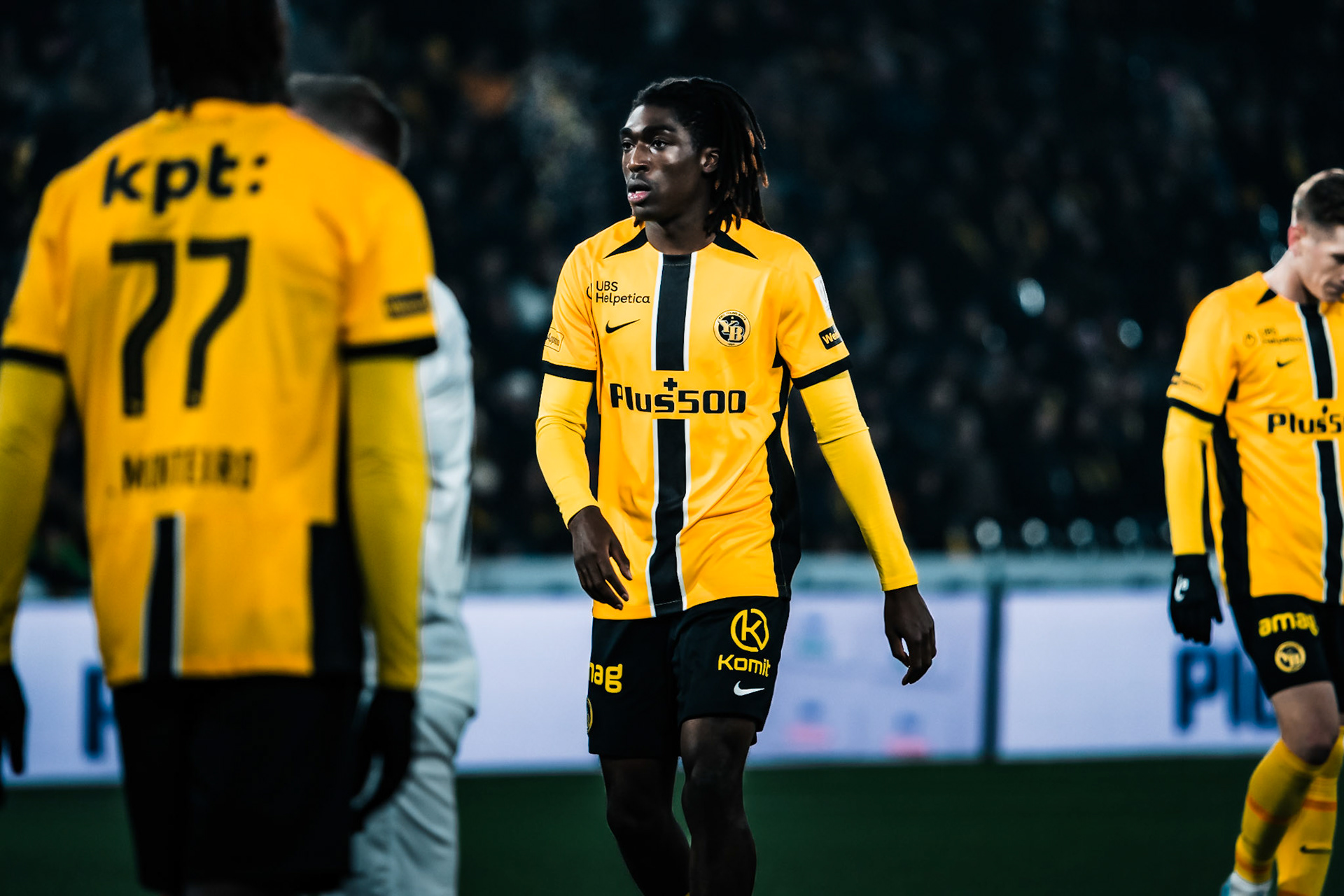 Tanguy Zoukrou, Défenseur du BSC Young Boys lors du match entre BSC Young Boys et FC Winterthur au Stadion Wankdorf. (Christian António/LibsVisuals.com)