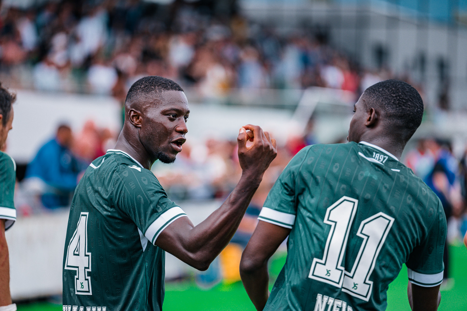 Match opposant Yverdon Sport FC face au Stade Lausanne Ouchy au Stade Municipal. (Christian António/LibsVisuals.com)