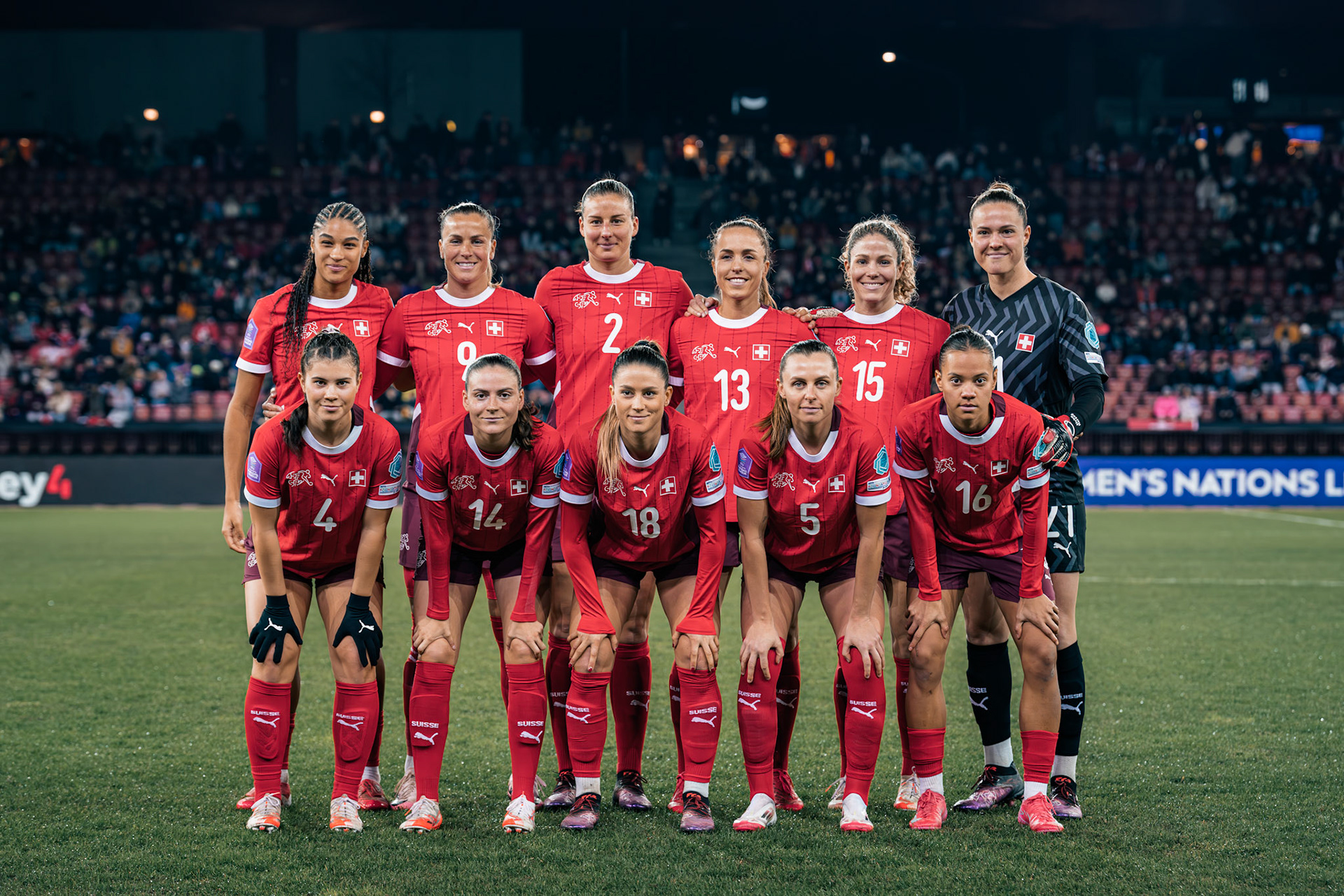 UEFA Women's Nations League Suisse - Islande au Stadion Letzigrund. (Christian António/LibsVisuals.com)
