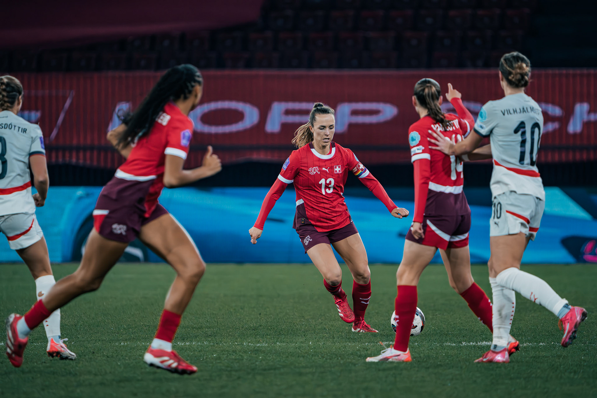 UEFA Women's Nations League Suisse - Islande au Stadion Letzigrund. (Christian António/LibsVisuals.com)