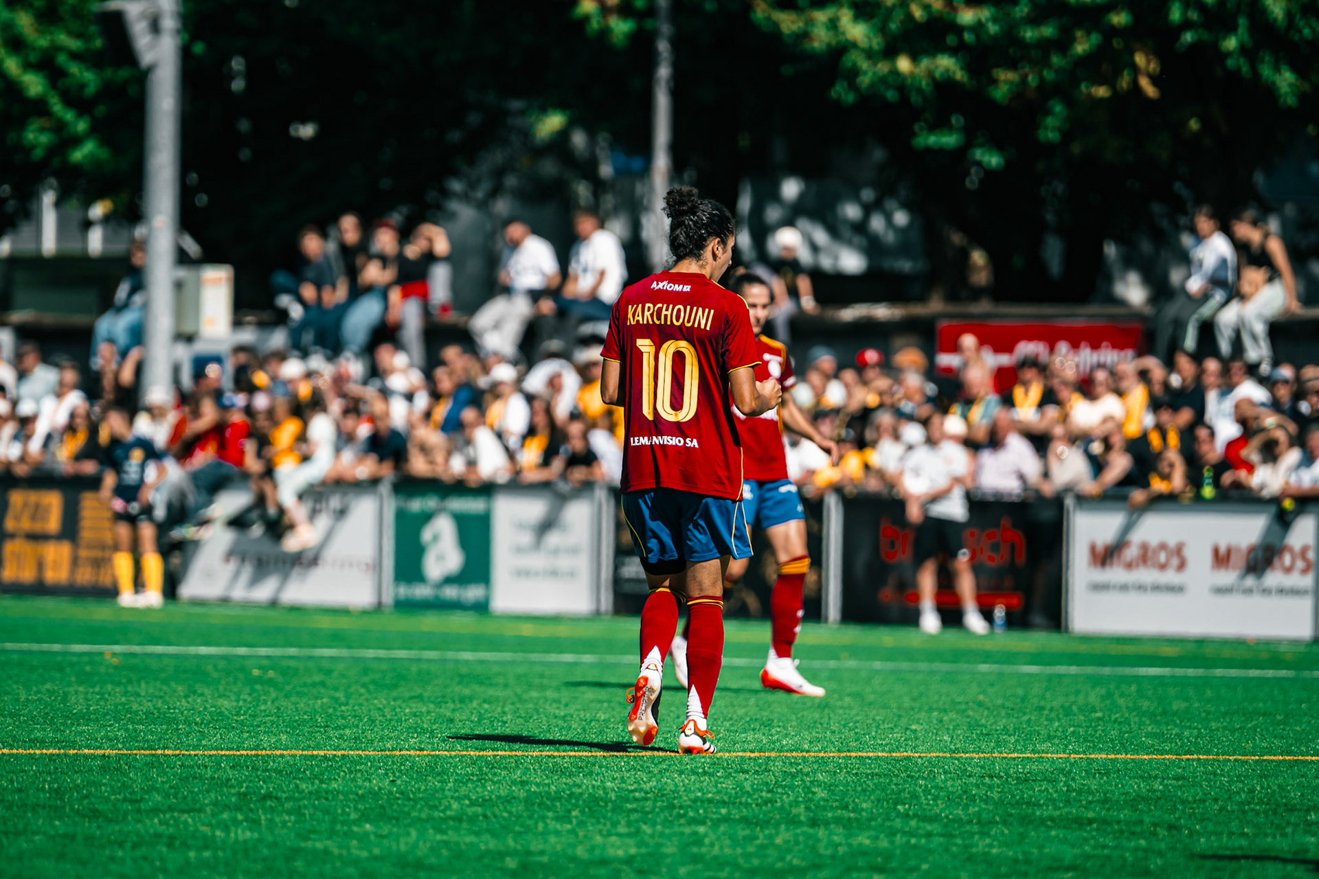 Match de l’AXA Women’s Super League opposant BSC YB Frauen et Servette FC Chênois Féminin au Spitalacker (Kunstrasenfeld), Bern. (Christian António/LibsVisuals.com)