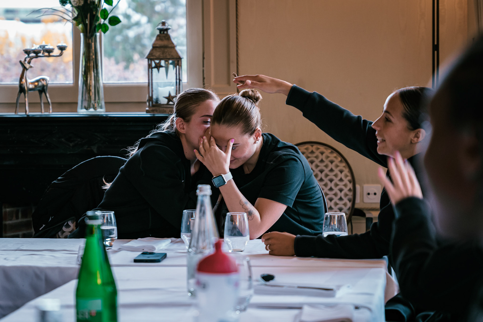 Match de championnat LNB féminine opposant Yverdon Sport FC et le FC Lugano au Stade Municipal, Yverdon-les-Bains. (Christian António / LibsVisuals.com)