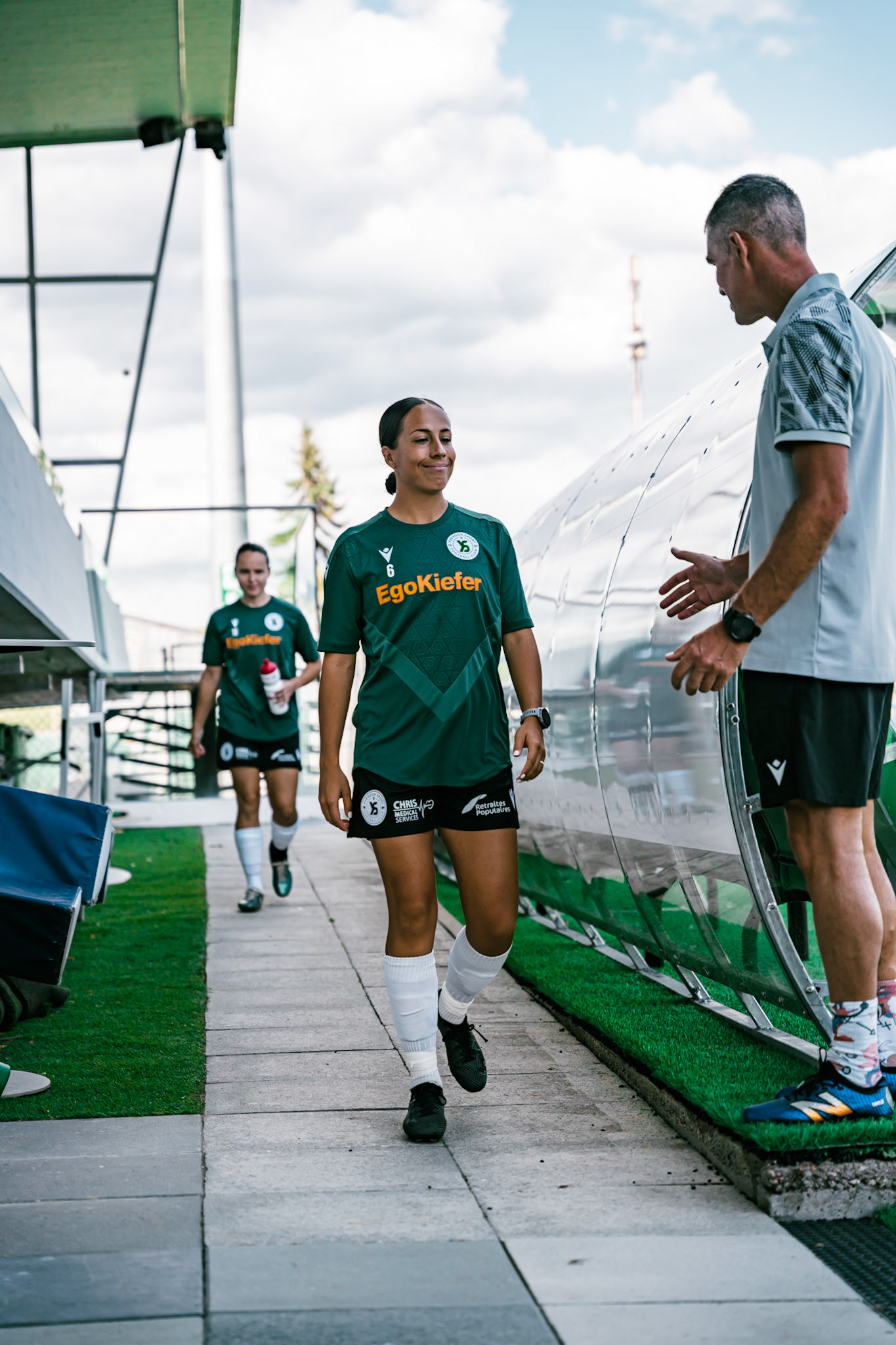 Match championnat LNB féminine opposant Yverdon Sport FC et FC Schlieren au Stade Municipal. (Christian António/LibsVisuals.com)