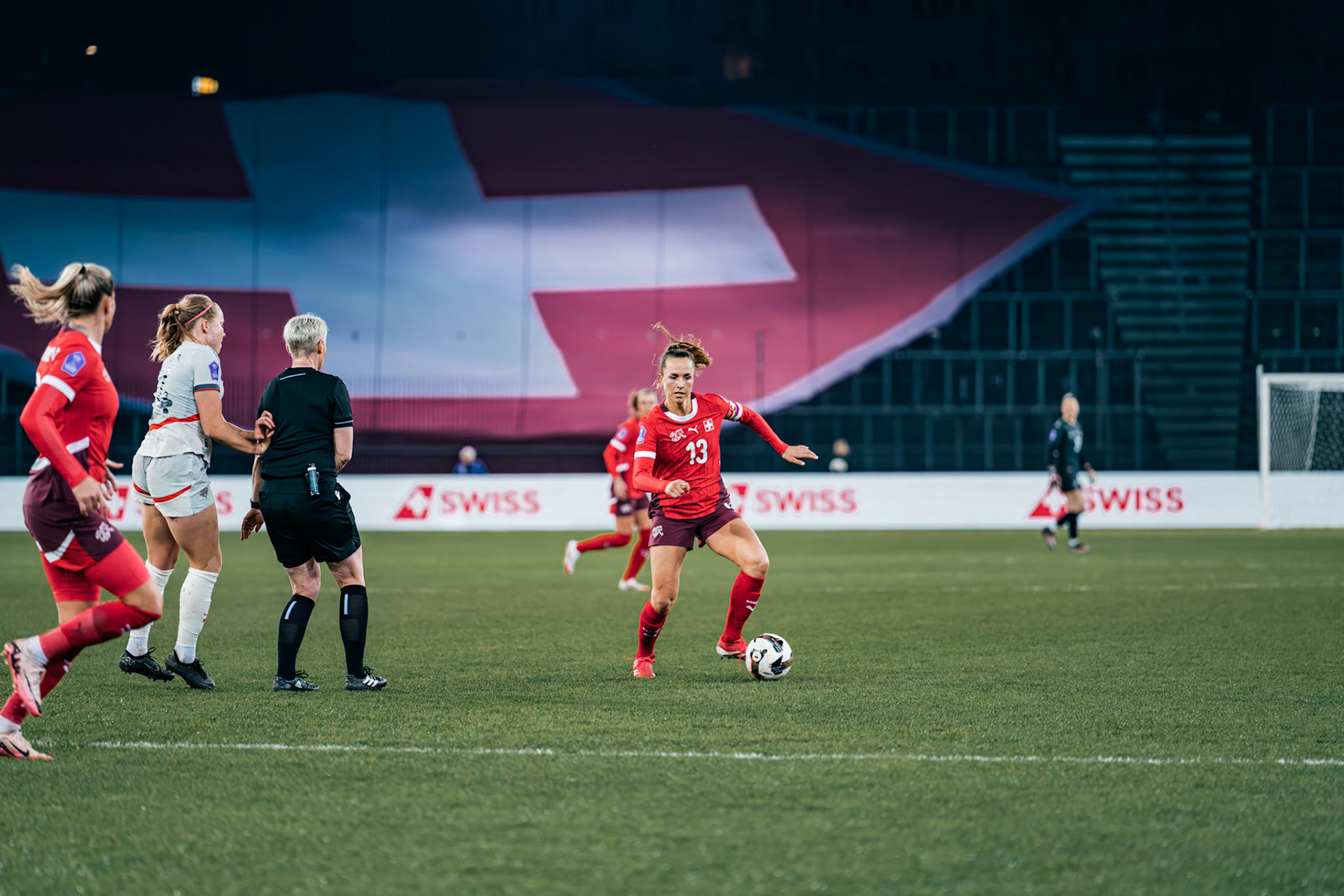 UEFA Women's Nations League Suisse - Islande au Stadion Letzigrund. (Christian António/LibsVisuals.com)