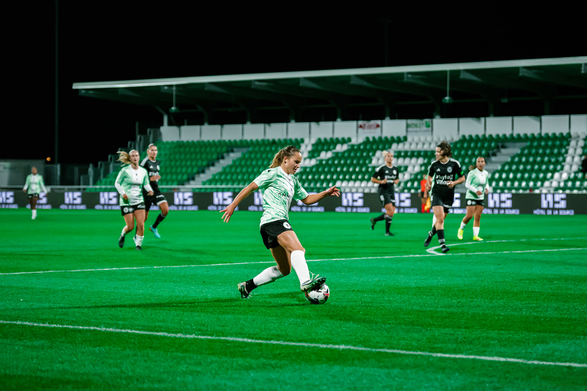 Match de championnat LNB (féminine) opposant Yverdon Sport FC et FC Wil 1900 au Stade Municipal, Yverdon. (Christian António/LibsVisuals.com)