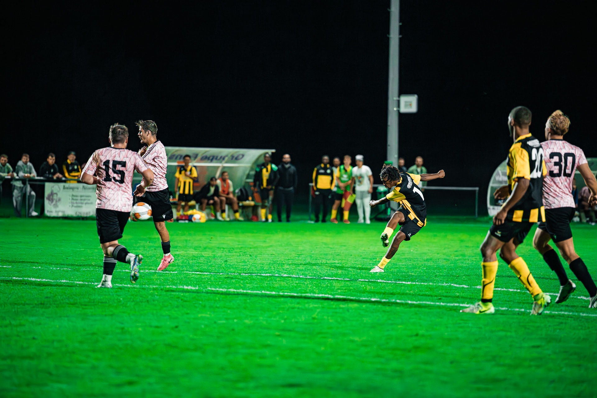 Match BCV Cup opposant FC Corcelles-Payerne I – FC Poliez-Pittet IA à la Place de sports Freybonnaz. (Christian António/LibsVisuals.com)