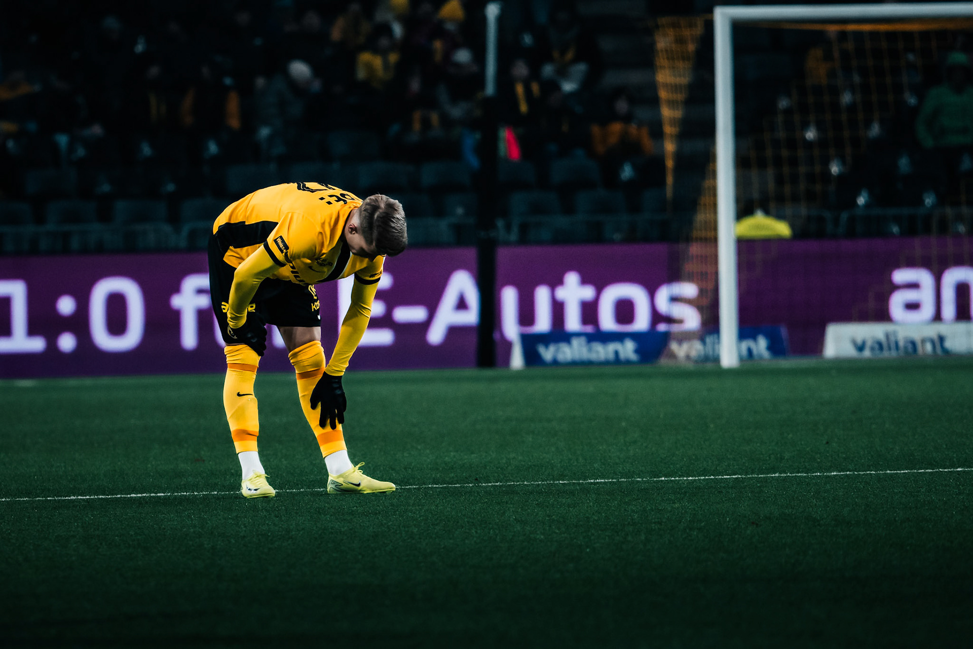 Lewin Blum, Défenseur du BSC Young Boys lors du match entre BSC Young Boys et FC Winterthur au Stadion Wankdorf. (Christian António/LibsVisuals.com)
