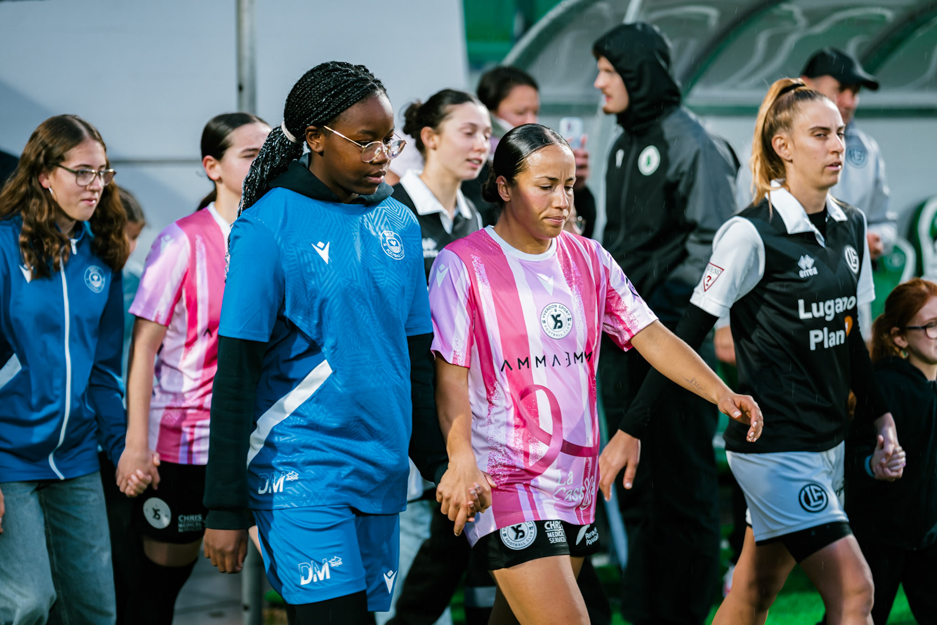 Match de championnat LNB féminine opposant Yverdon Sport FC et le FC Lugano au Stade Municipal, Yverdon-les-Bains. (Christian António / LibsVisuals.com)