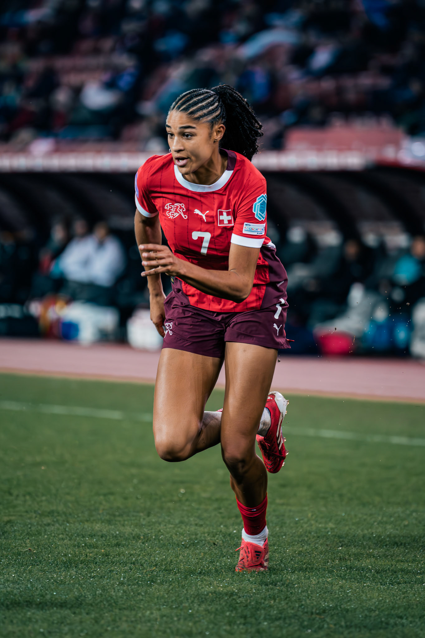 UEFA Women's Nations League Suisse - Islande au Stadion Letzigrund. (Christian António/LibsVisuals.com)