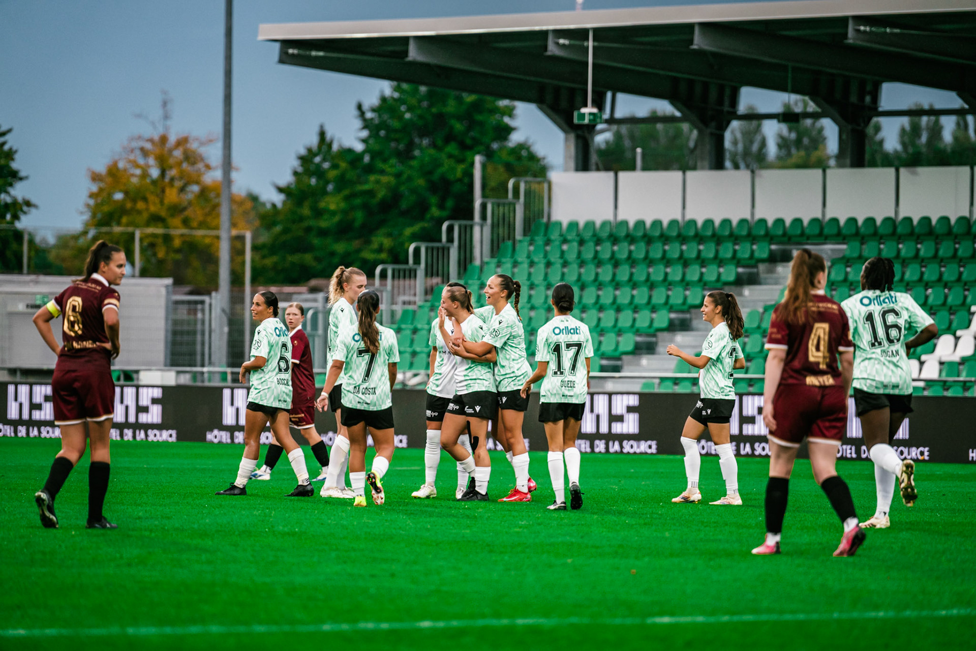 Match championnat LNB féminine opposant Yverdon Sport FC et FC Solothurn Frauen au Stade Municipal. (Christian António/LibsVisuals.com)