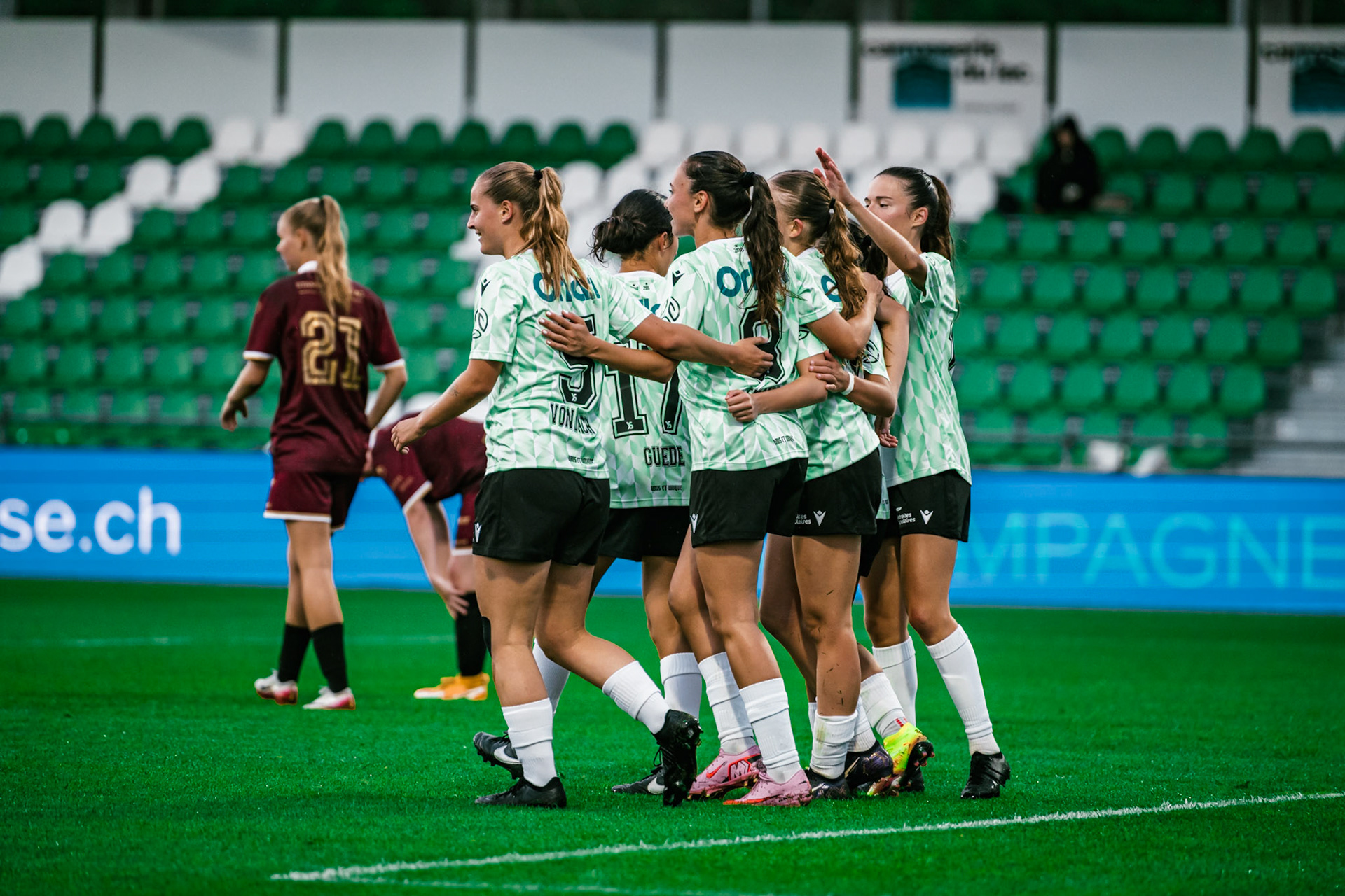 Match championnat LNB féminine opposant Yverdon Sport FC et FC Solothurn Frauen au Stade Municipal. (Christian António/LibsVisuals.com)