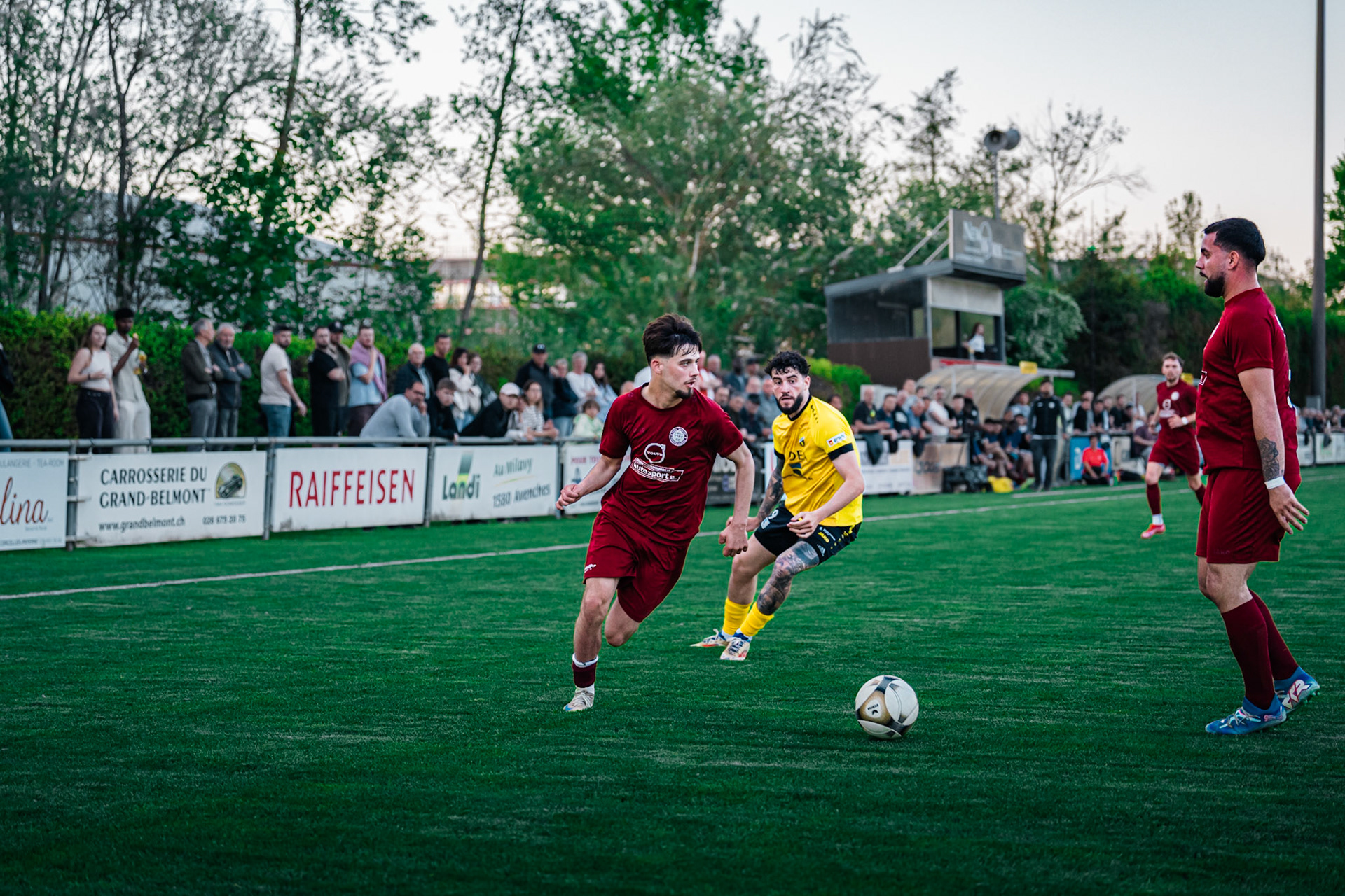FC Domdidier et FC Cugy-Montet-Aumont-Murist I au Stade du Pâquier. (Christian António/LibsVisuals.com)
