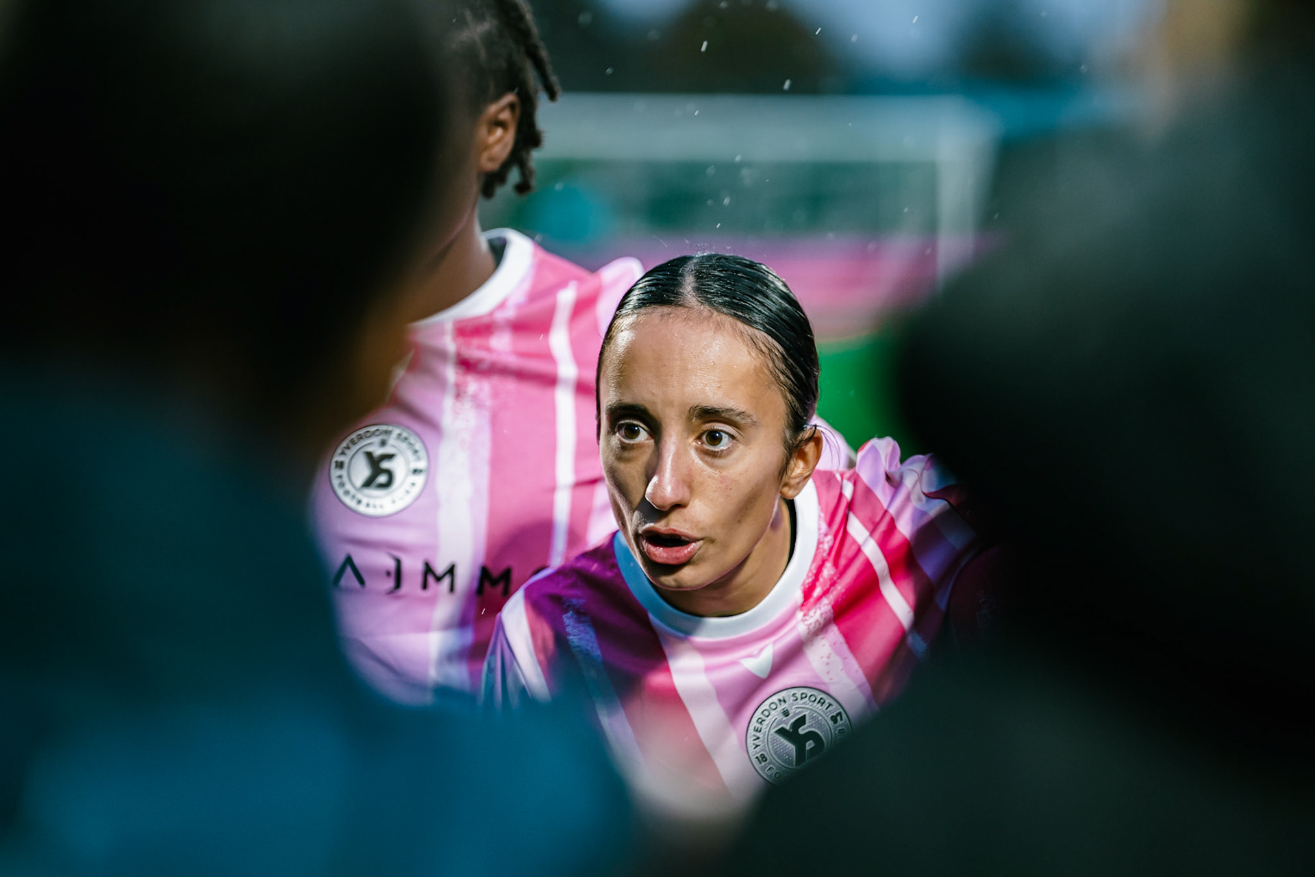 Match de championnat LNB féminine opposant Yverdon Sport FC et le FC Lugano au Stade Municipal, Yverdon-les-Bains. (Christian António / LibsVisuals.com)