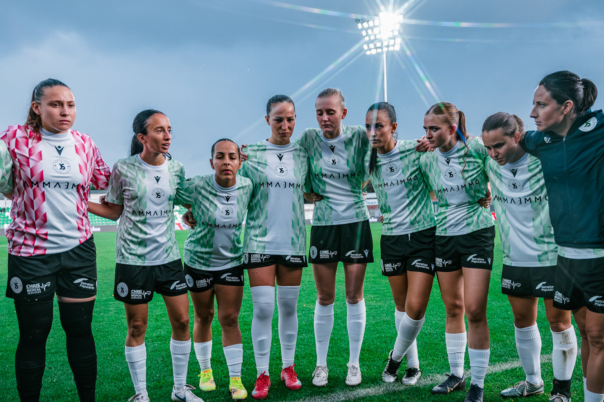 Match championnat LNB féminine opposant Yverdon Sport FC et FC Oerlikon/Polizei ZH 1 au Stade Municipal. (Christian António/LibsVisuals.com)