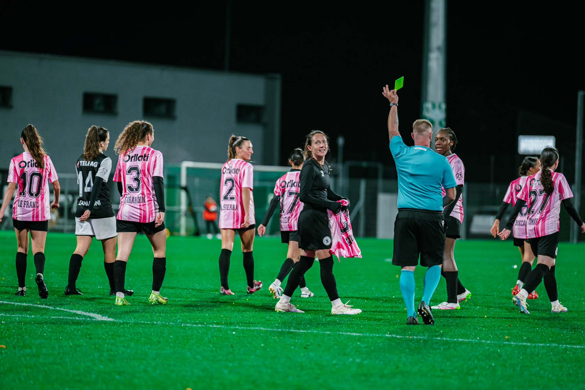 Match de championnat LNB féminine opposant Yverdon Sport FC et le FC Lugano au Stade Municipal, Yverdon-les-Bains. (Christian António / LibsVisuals.com)