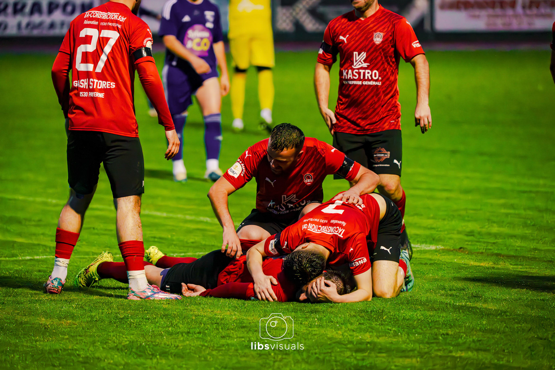 Match de barrage - Promotion 3ème ligue FC Iliria Payerne - FC Champvent au Stade Municipal à Payerne