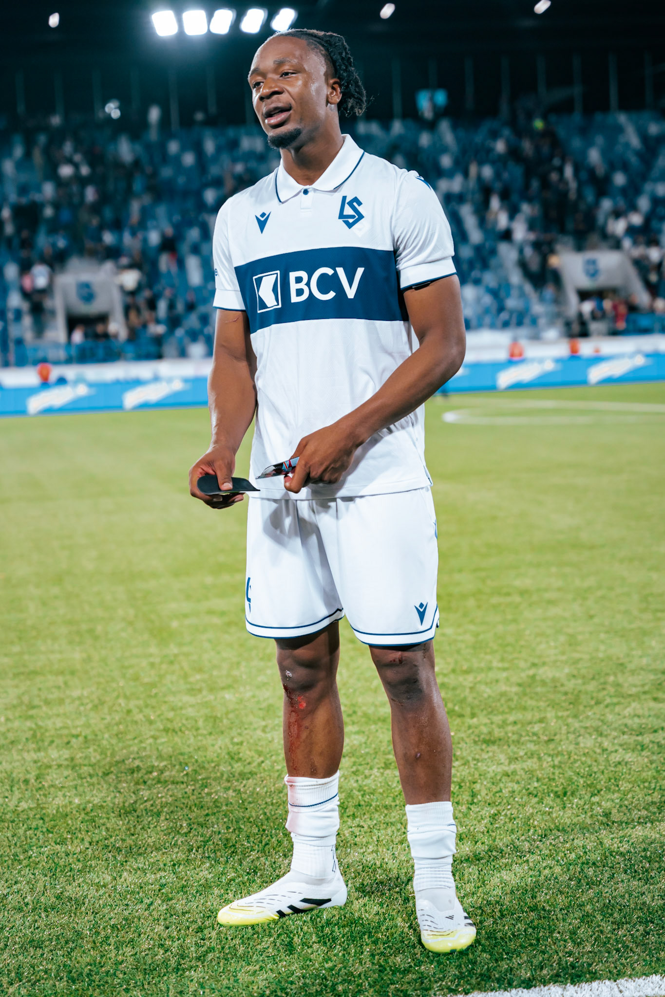 Match aller du tour de barrage de l’UEFA Europa Conference League 2025/26 opposant Lausanne-Sport et le Beşiktaş JK au Stade de la Tuilière. (Christian António/LibsVisuals.com)