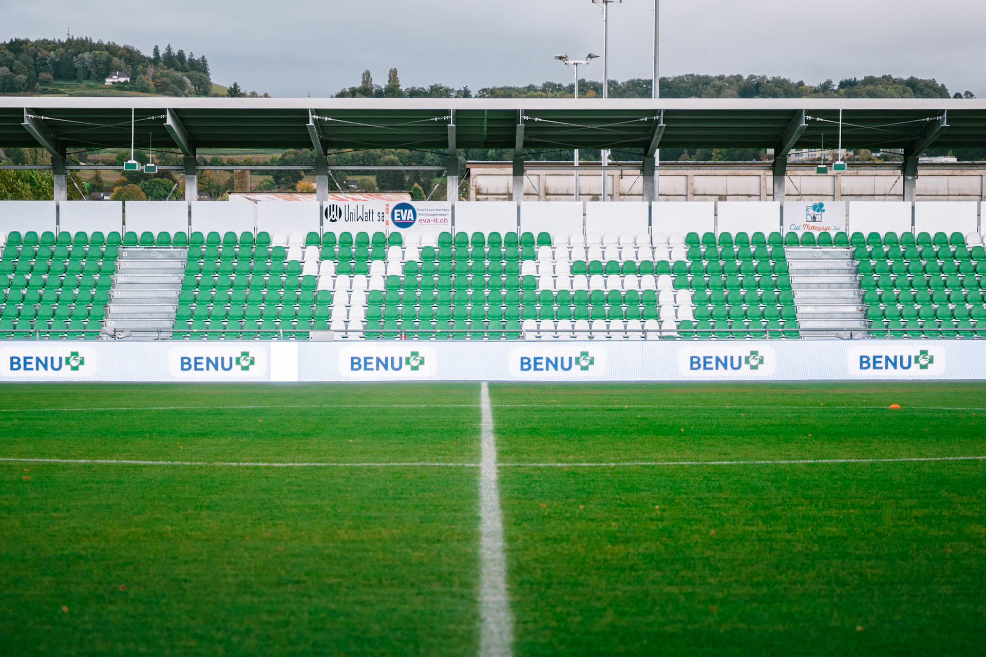 Match championnat LNB féminine opposant Yverdon Sport FC et FC Oerlikon/Polizei ZH 1 au Stade Municipal. (Christian António/LibsVisuals.com)