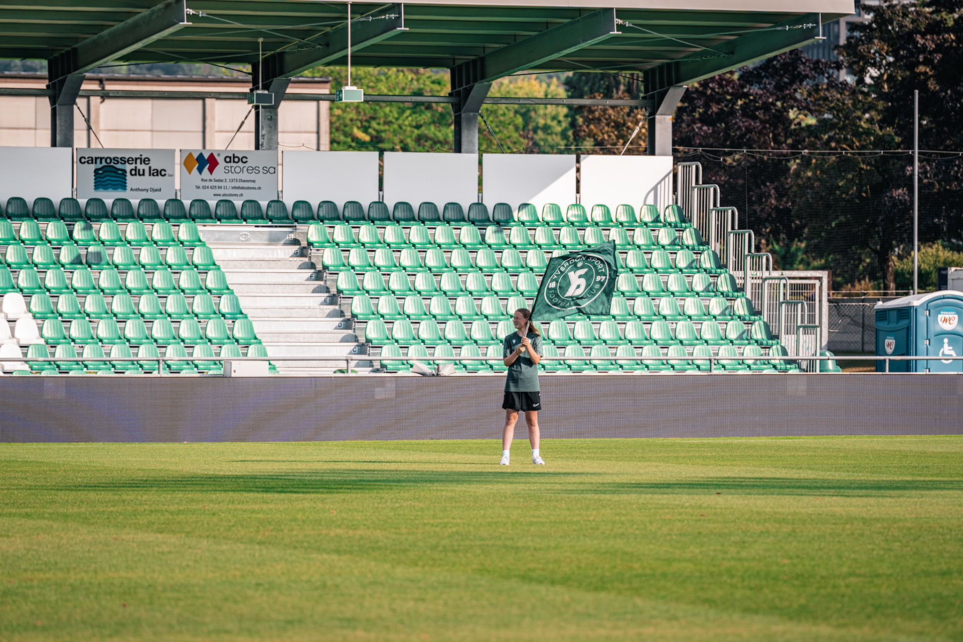 Match championnat opposant Yverdon Sport – FC Wädenswil au Stade Municipal. (Christian António/LibsVisuals.com)