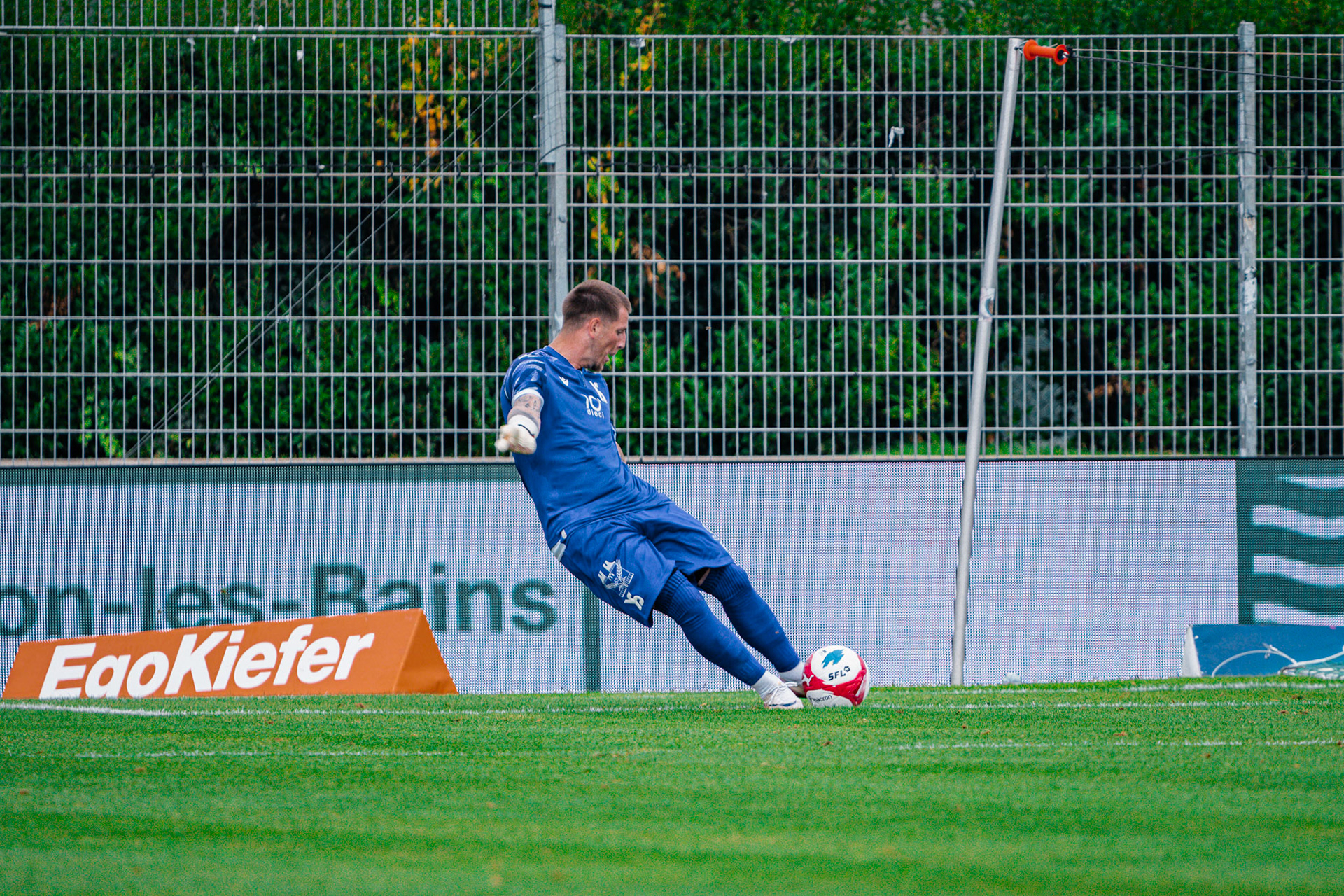 Match opposant Yverdon Sport FC face au Stade Lausanne Ouchy au Stade Municipal. (Christian António/LibsVisuals.com)