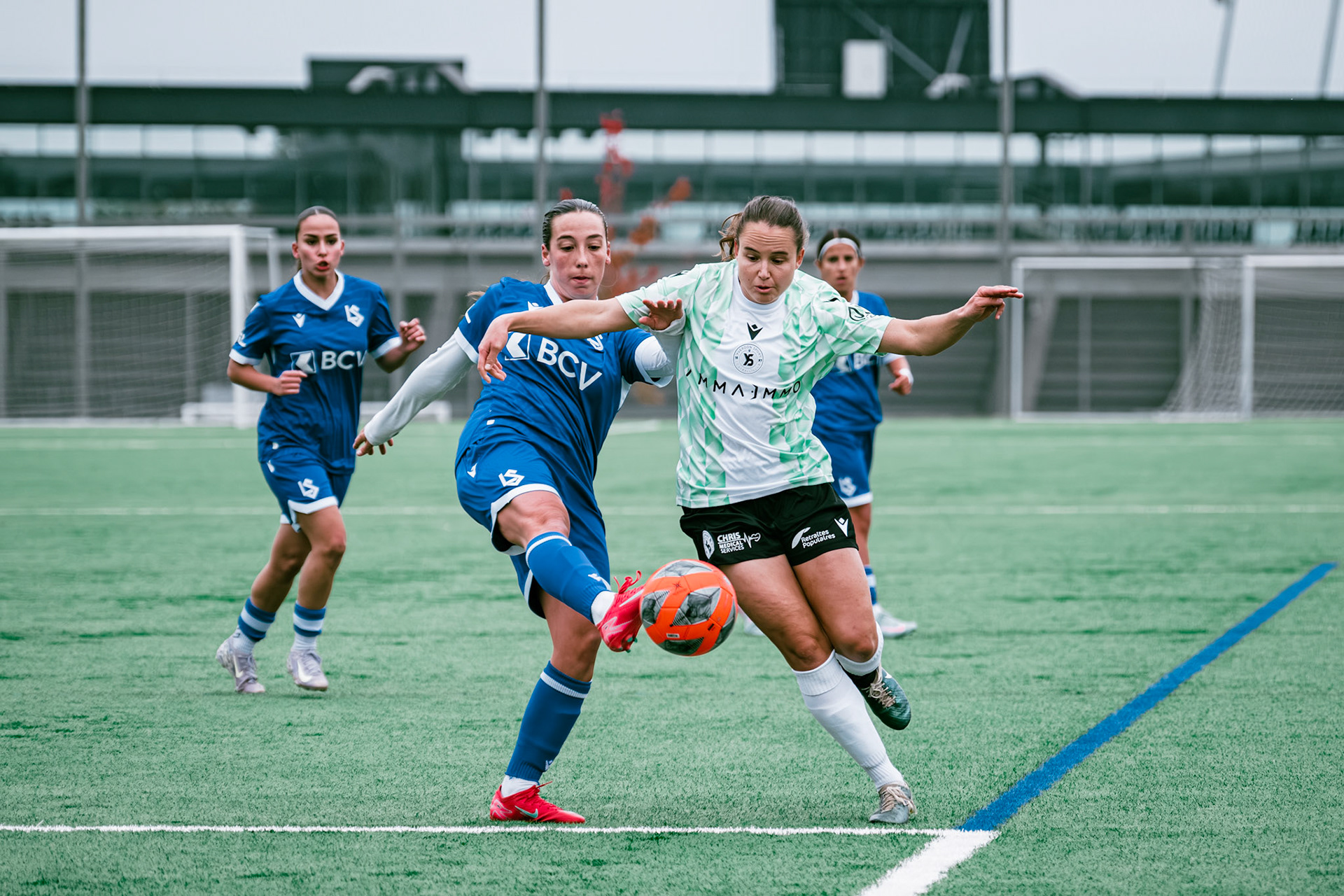 Match AXA Women’s Cup (1/16 de finale) opposant FC Lausanne-Sport et Yverdon Sport FC au Centre sportif de la Tuilière. (Christian António/LibsVisuals.com)
