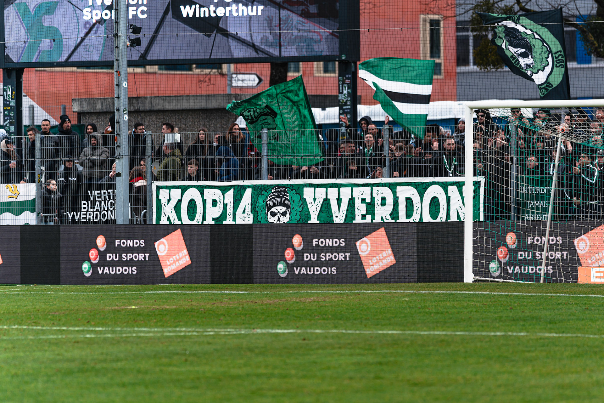 Yverdon Sport FC et FC Winterthur au Stade Municipal. (Christian António/LibsVisuals.com)