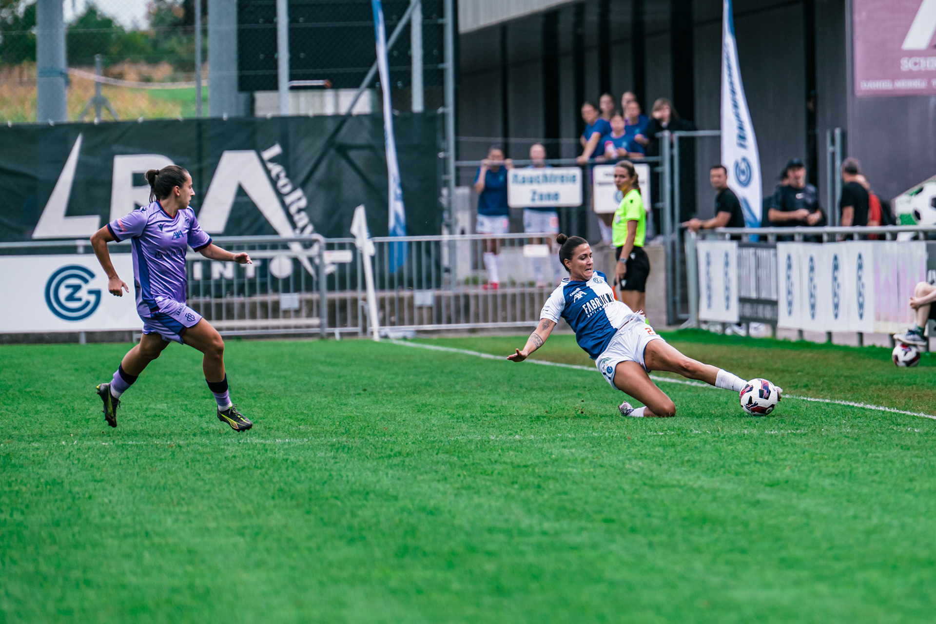Match de l’AXA Women’s Super League opposant GC Frauenfussball et FC Basel 1893 au GC/Campus, Niederhasli (Platz 1). (Christian António/LibsVisuals.com)