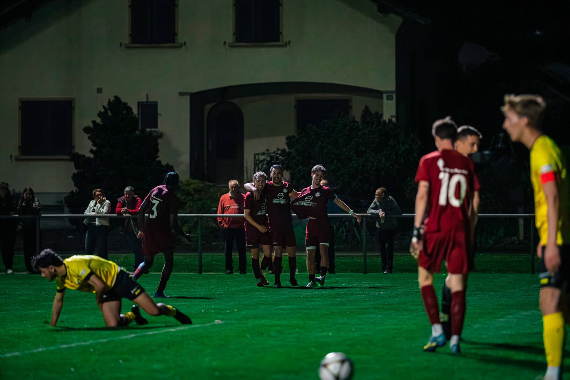 FC Domdidier et FC Cugy-Montet-Aumont-Murist I au Stade du Pâquier. (Christian António/LibsVisuals.com)