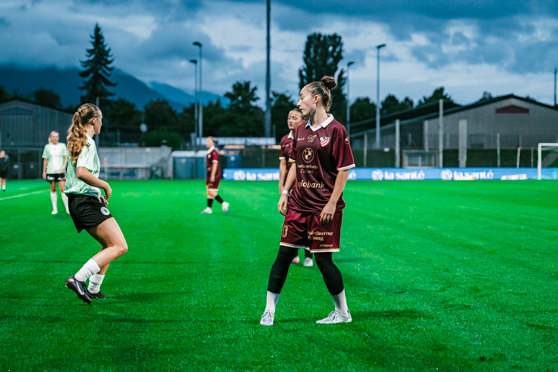 Match championnat LNB féminine opposant Yverdon Sport FC et FC Solothurn Frauen au Stade Municipal. (Christian António/LibsVisuals.com)