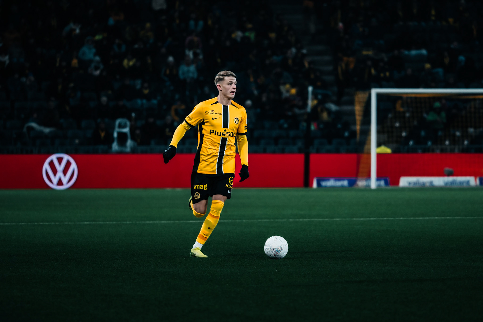 Lewin Blum, Défenseur du BSC Young Boys lors du match entre BSC Young Boys et FC Winterthur au Stadion Wankdorf. (Christian António/LibsVisuals.com)