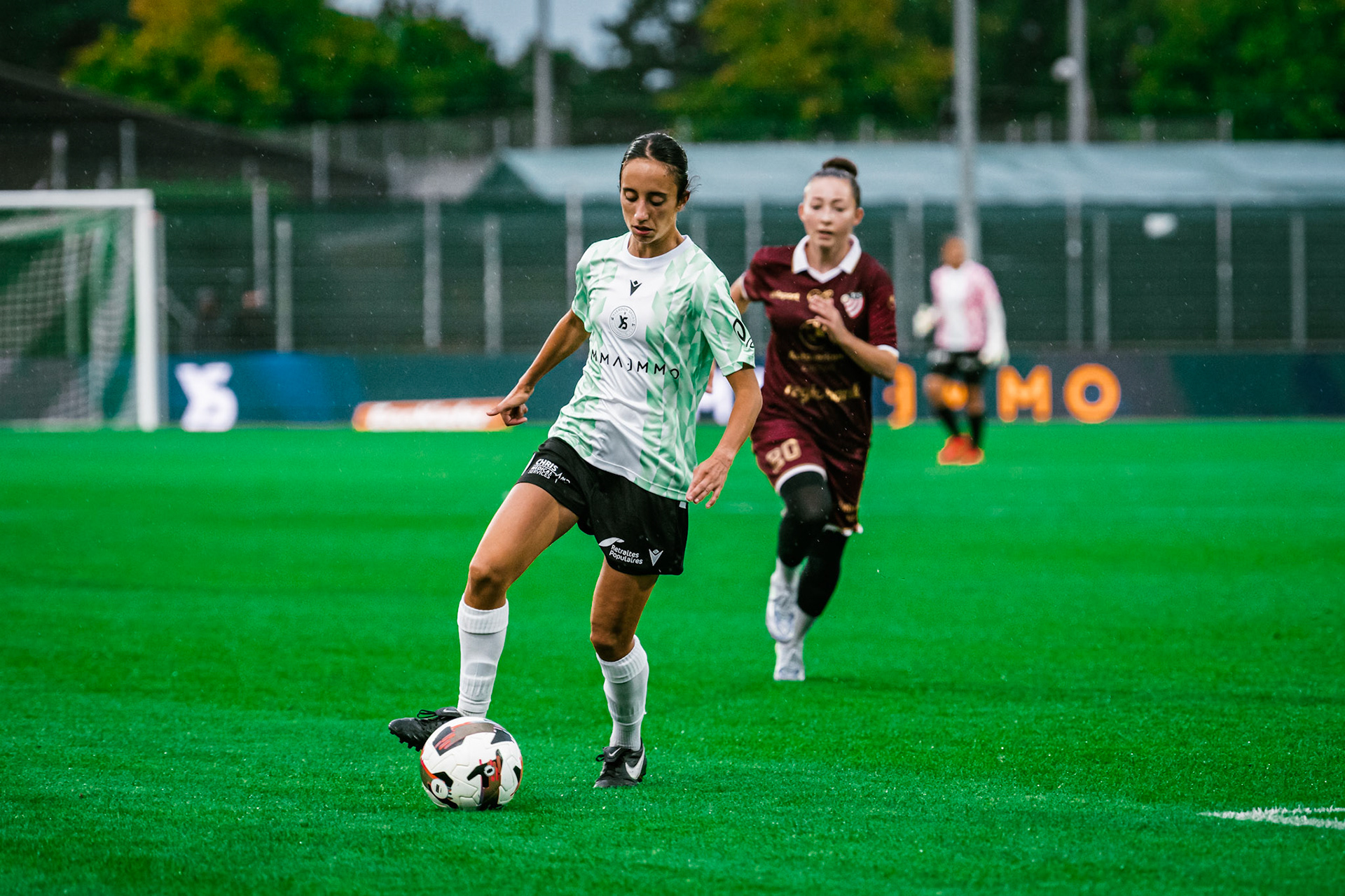 Match championnat LNB féminine opposant Yverdon Sport FC et FC Solothurn Frauen au Stade Municipal. (Christian António/LibsVisuals.com)
