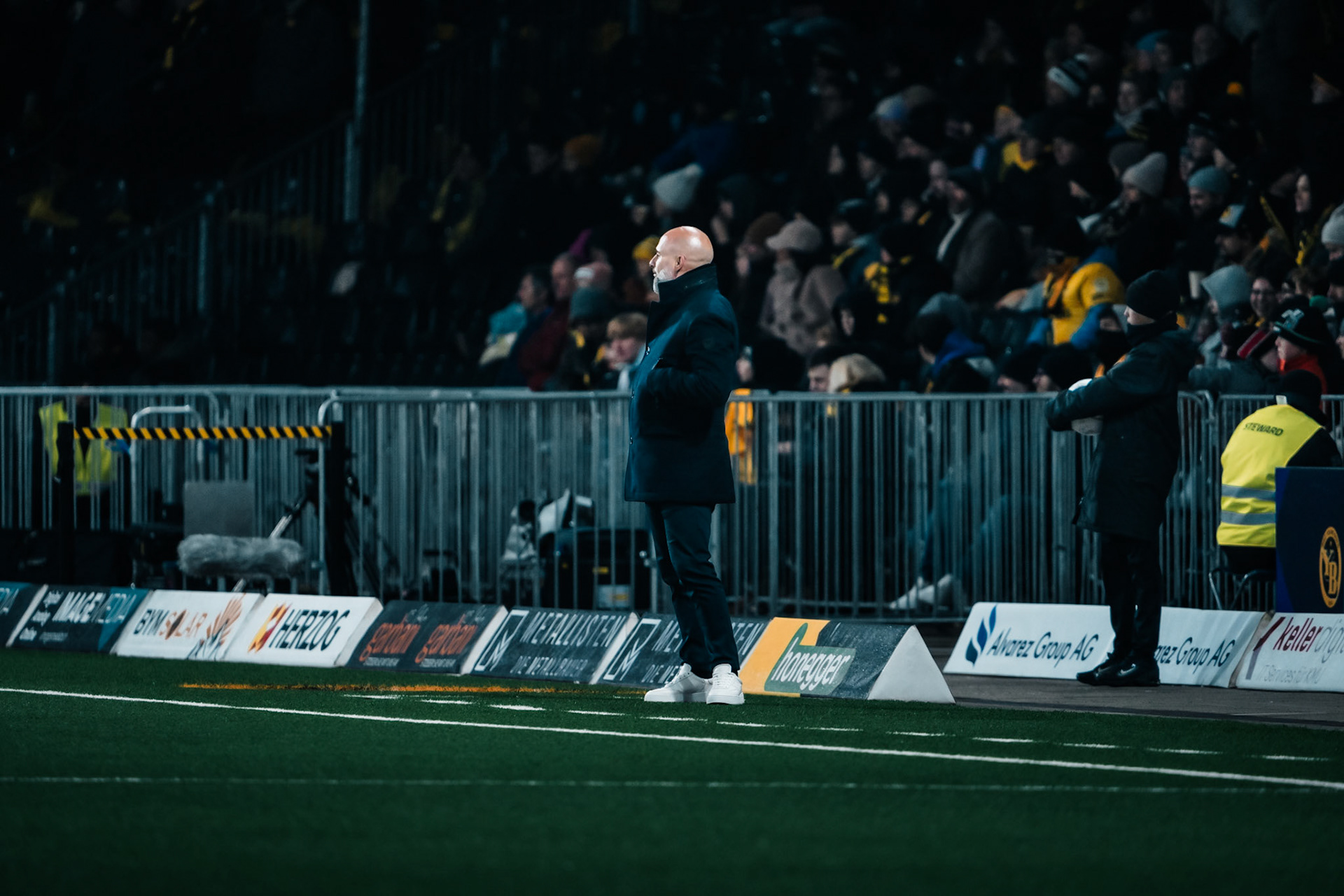 Giorgio Contini, Entraîneur principal du BSC Young Boys lors du match entre BSC Young Boys et FC Winterthur au Stadion Wankdorf. (Christian António/LibsVisuals.com)