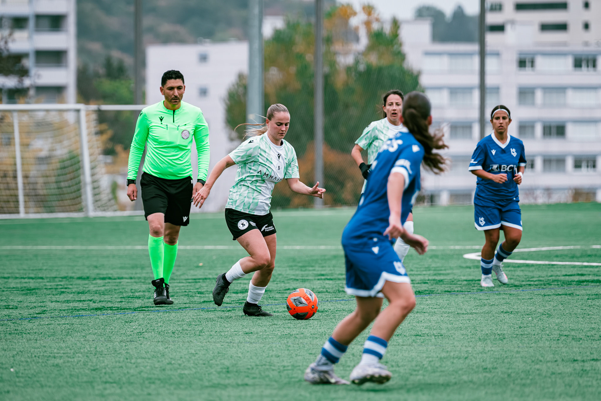 Match AXA Women’s Cup (1/16 de finale) opposant FC Lausanne-Sport et Yverdon Sport FC au Centre sportif de la Tuilière. (Christian António/LibsVisuals.com)