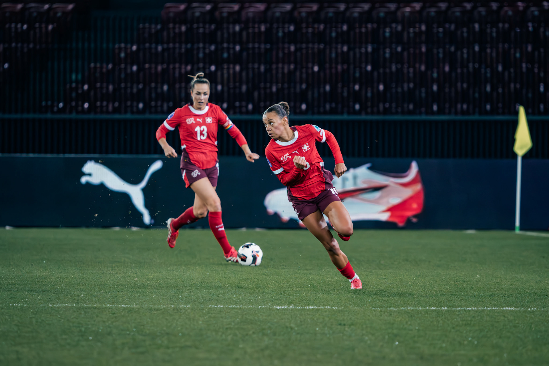UEFA Women's Nations League Suisse - Islande au Stadion Letzigrund. (Christian António/LibsVisuals.com)