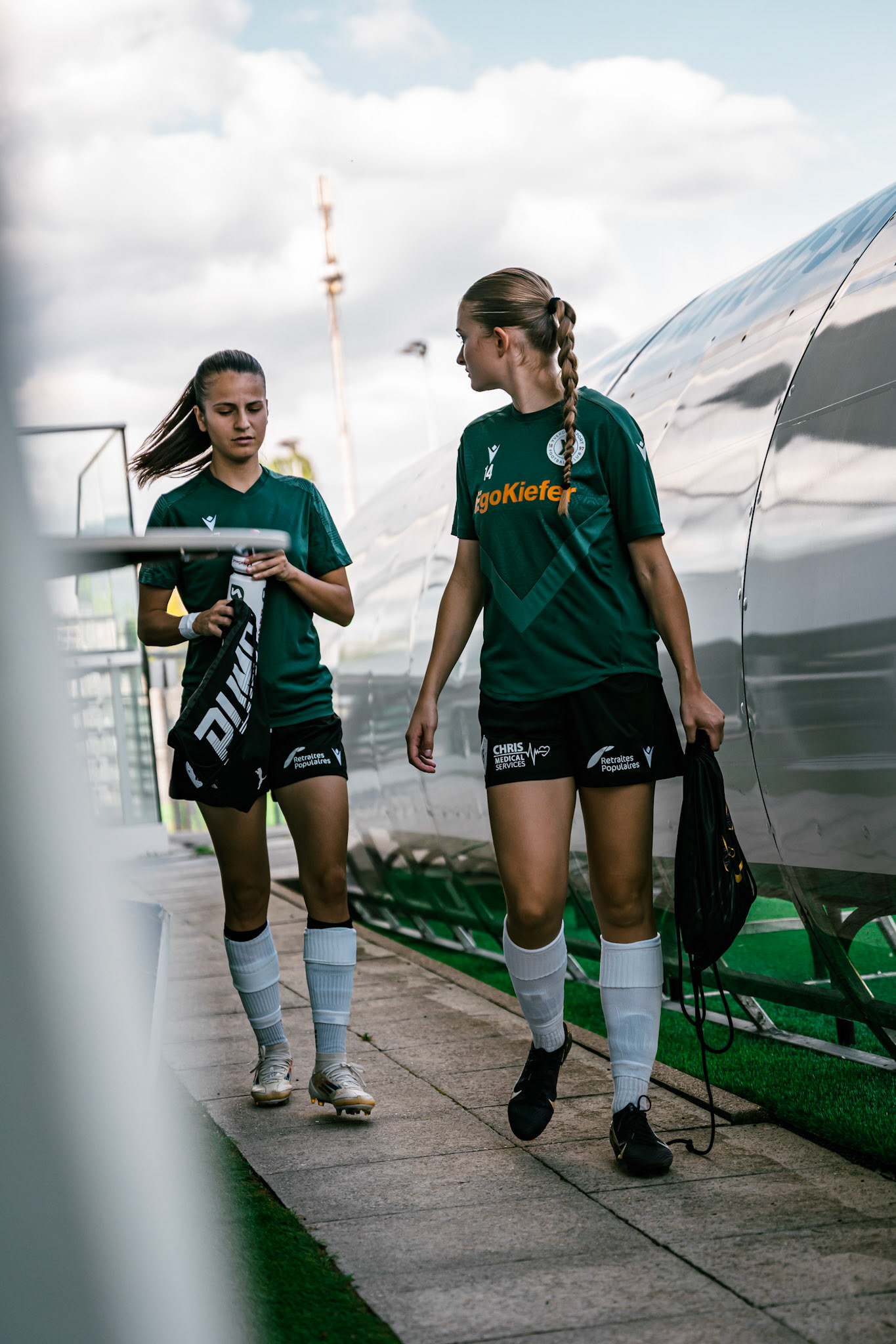 Match championnat LNB féminine opposant Yverdon Sport FC et FC Schlieren au Stade Municipal. (Christian António/LibsVisuals.com)