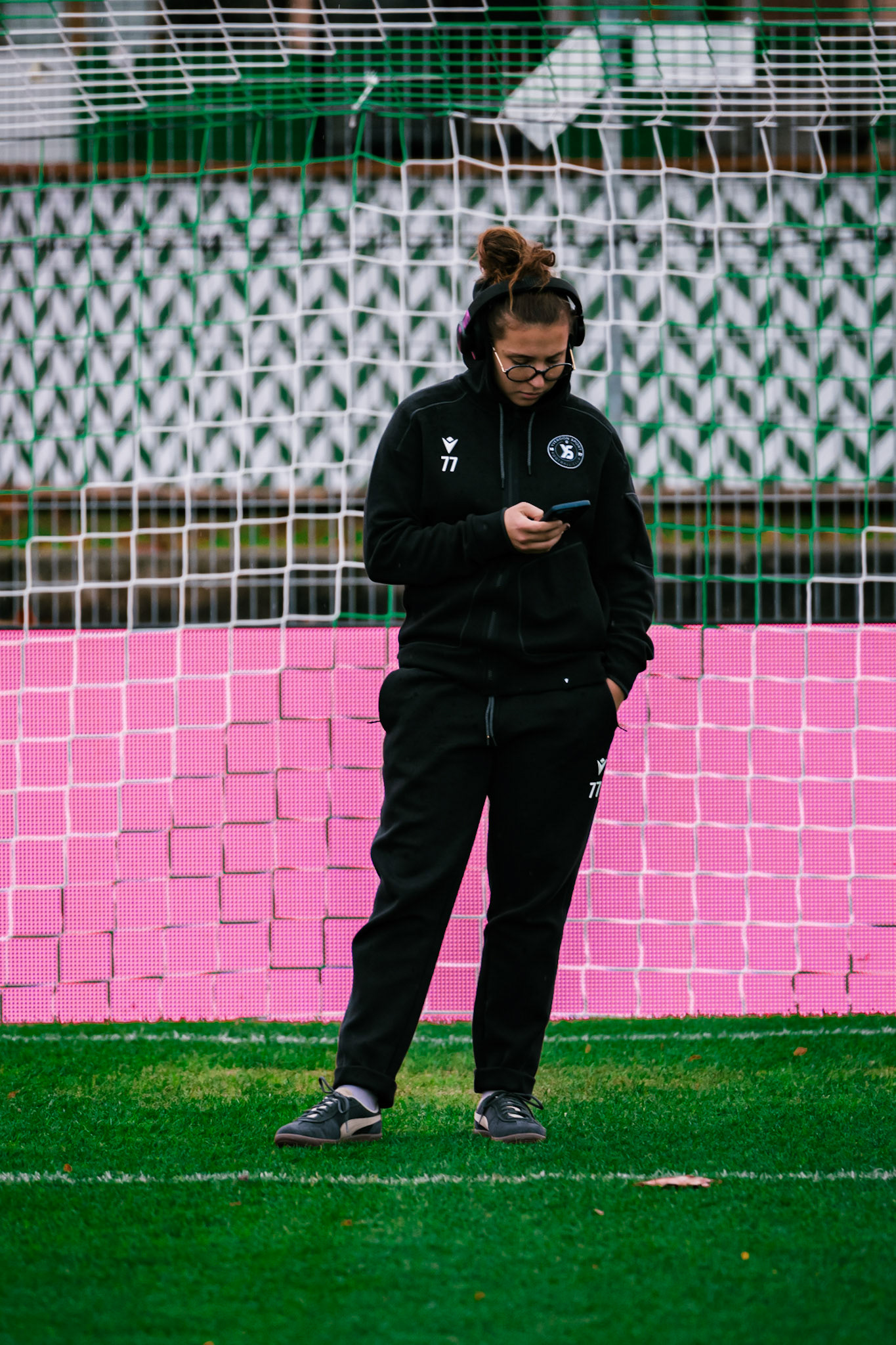 Match de championnat LNB féminine opposant Yverdon Sport FC et le FC Lugano au Stade Municipal, Yverdon-les-Bains. (Christian António / LibsVisuals.com)