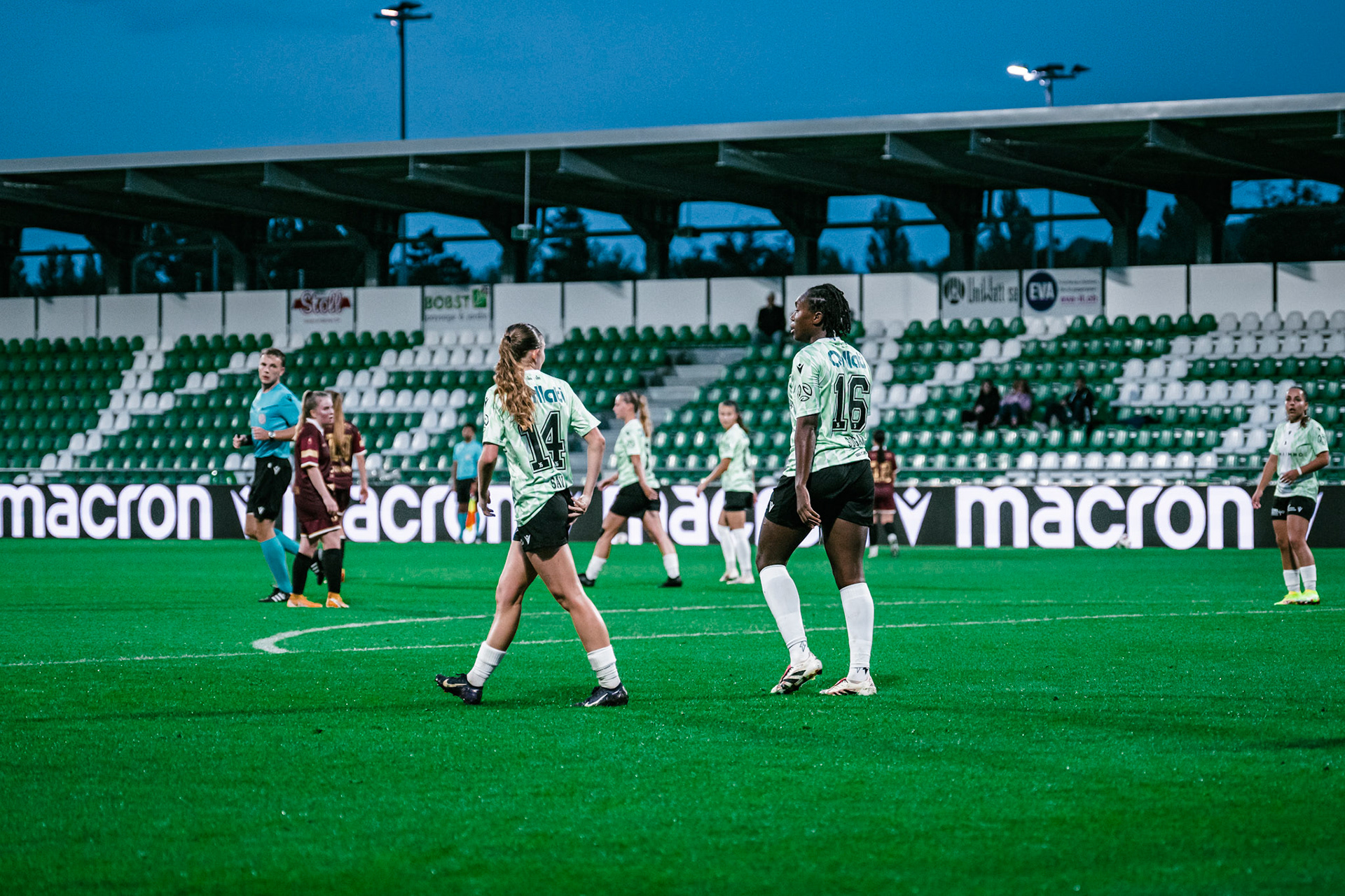 Match championnat LNB féminine opposant Yverdon Sport FC et FC Solothurn Frauen au Stade Municipal. (Christian António/LibsVisuals.com)