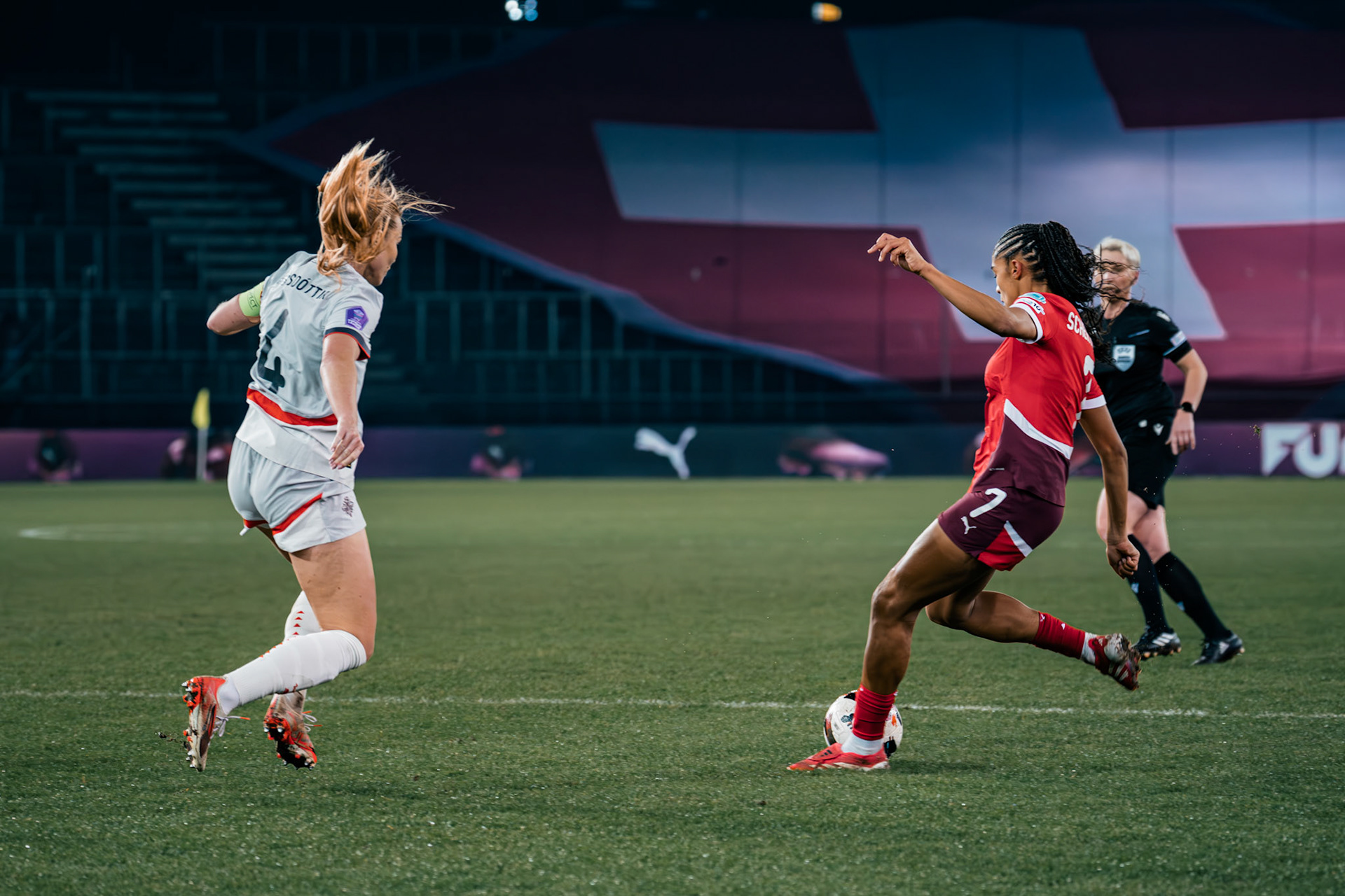 UEFA Women's Nations League Suisse - Islande au Stadion Letzigrund. (Christian António/LibsVisuals.com)
