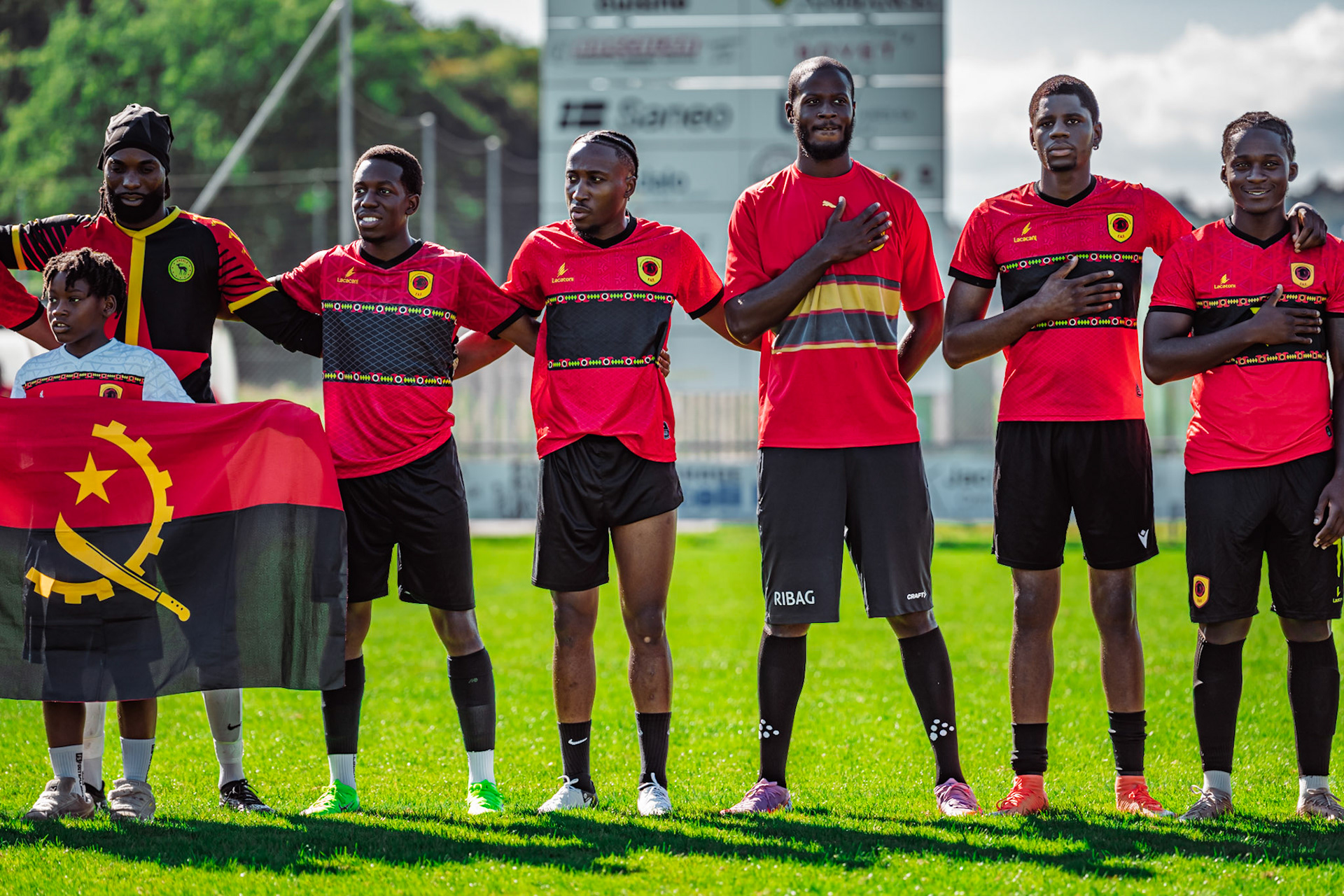 Match amical opposant l’Angola et le Cap-Vert (CanFribourg) au Terrain Communal de Corminboeuf. (Christian António/LibsVisuals.com)