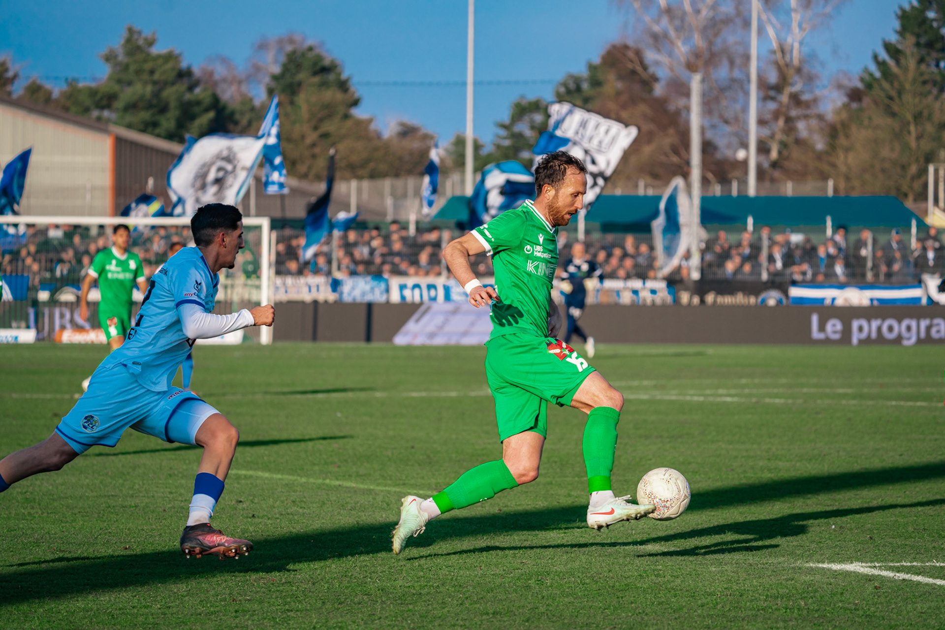 Yverdon Sport FC et FC Luzern au Stade Municipal. (Christian António/LibsVisuals.com)