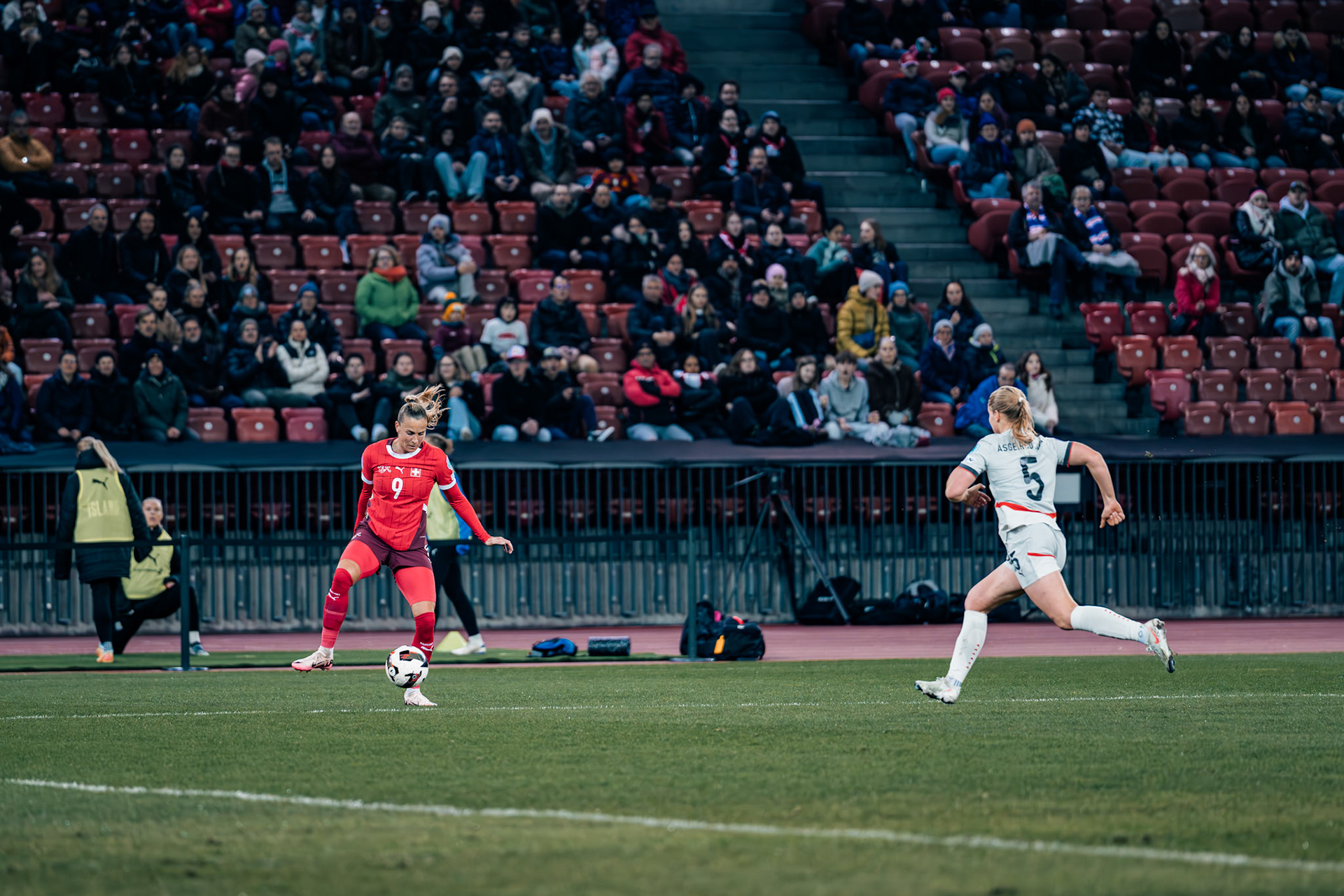 UEFA Women's Nations League Suisse - Islande au Stadion Letzigrund. (Christian António/LibsVisuals.com)