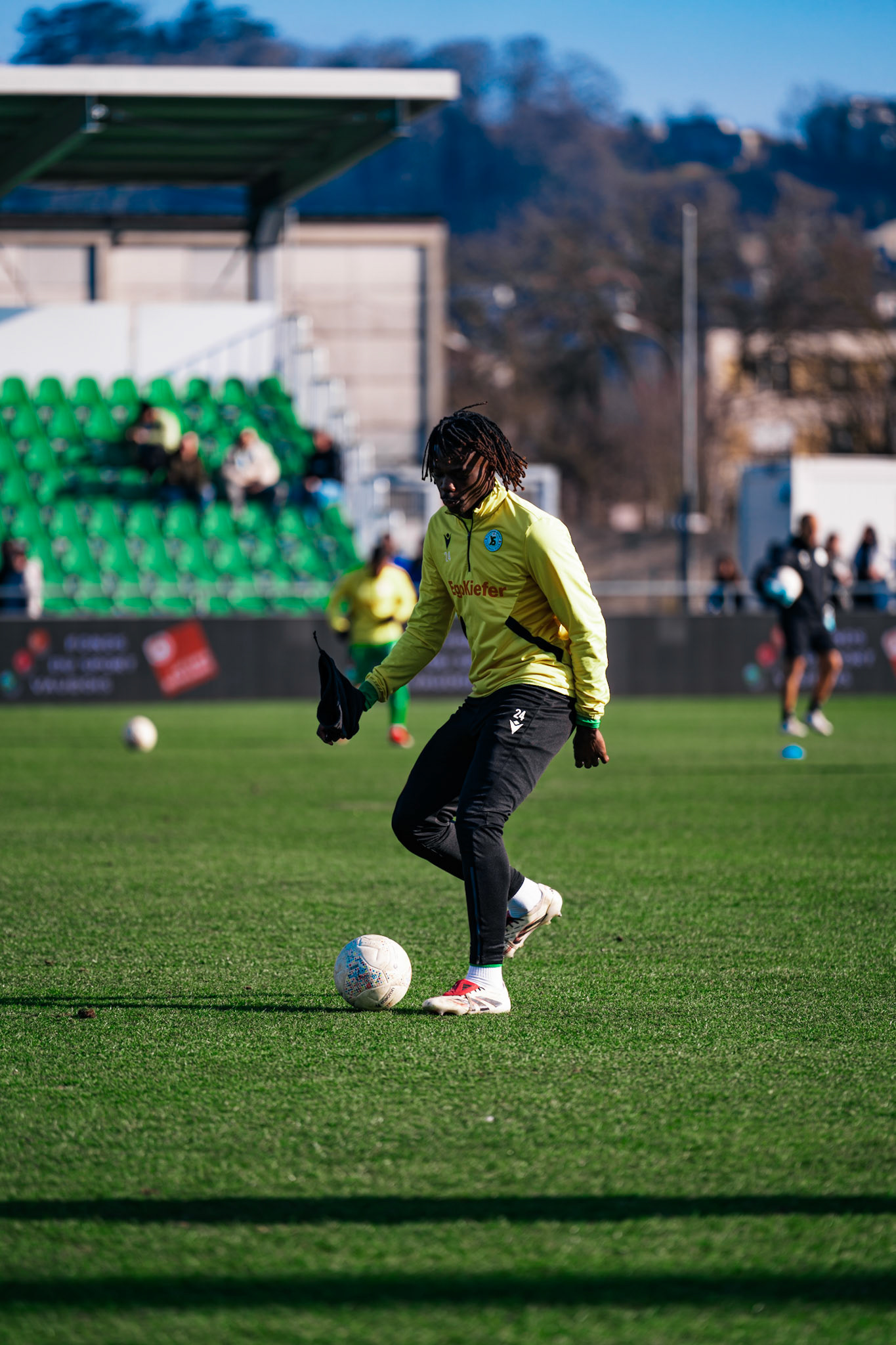 Yverdon Sport FC et FC Luzern au Stade Municipal. (Christian António/LibsVisuals.com)