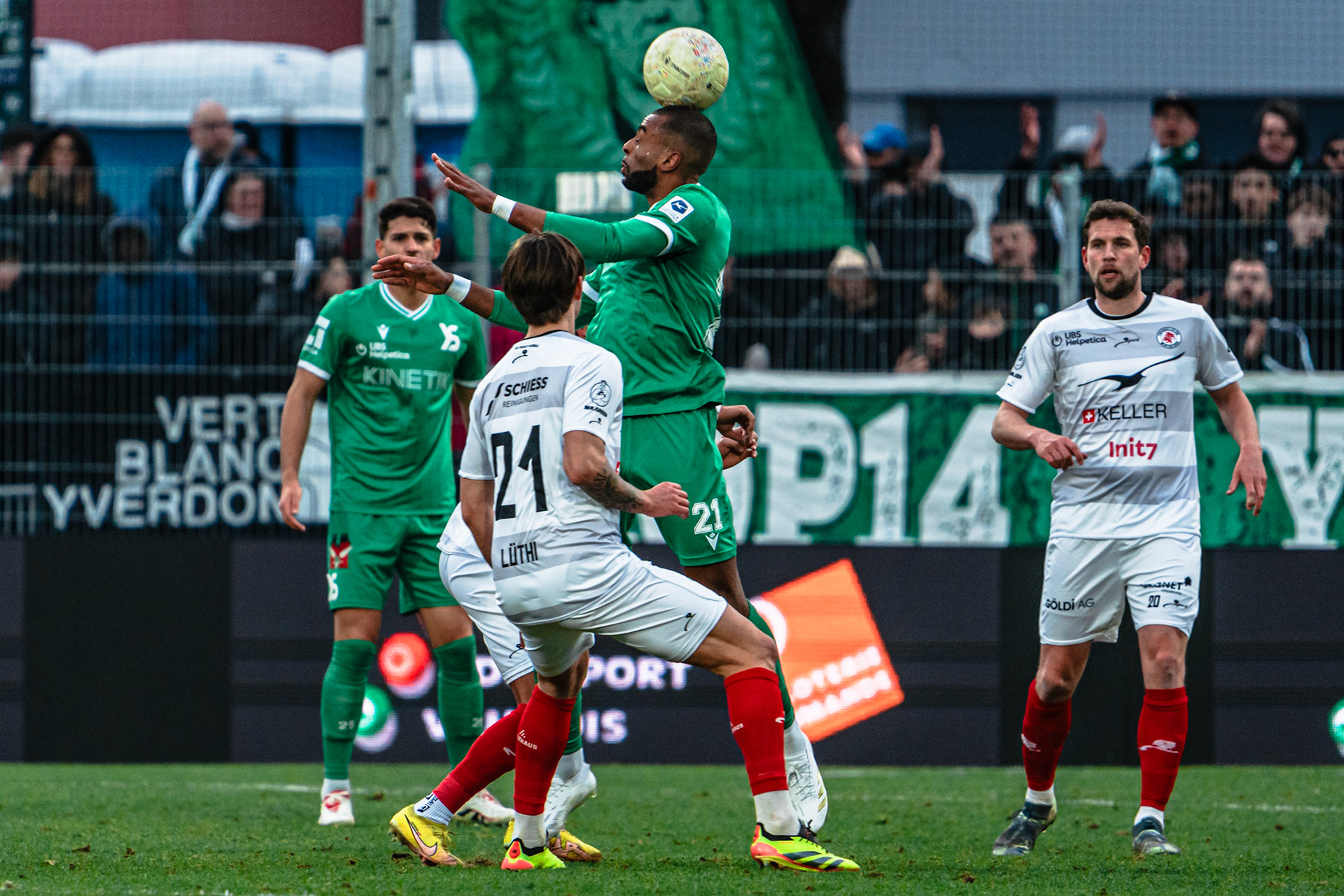 Yverdon Sport FC et FC Winterthur au Stade Municipal. (Christian António/LibsVisuals.com)