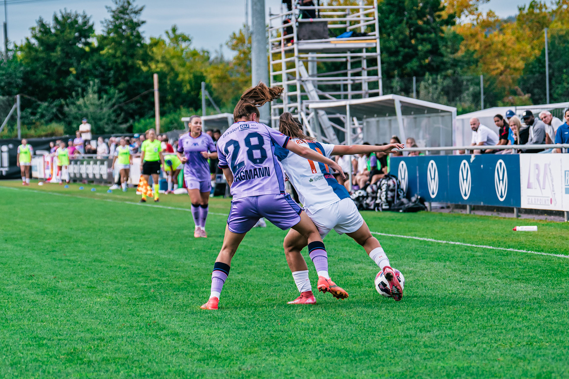 Match de l’AXA Women’s Super League opposant GC Frauenfussball et FC Basel 1893 au GC/Campus, Niederhasli (Platz 1). (Christian António/LibsVisuals.com)