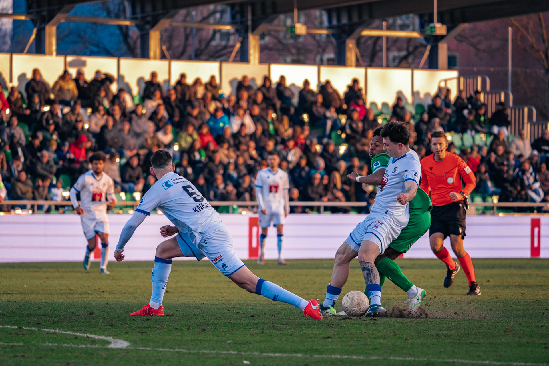 Yverdon Sport FC et FC Luzern au Stade Municipal. (Christian António/LibsVisuals.com)
