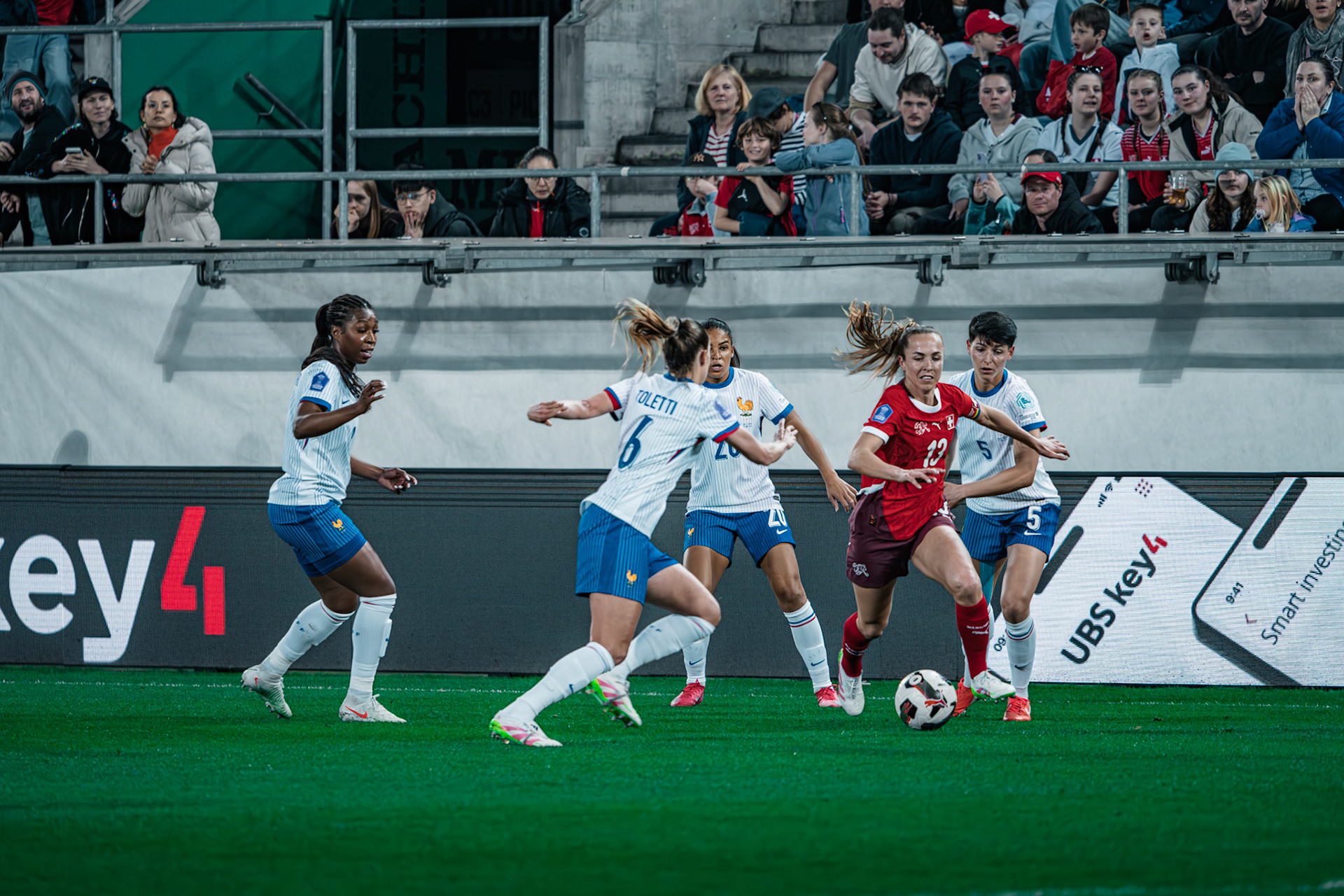 UEFA Women’s Nations League Suisse - France au Kybunpark. (Christian António/LibsVisuals.com)